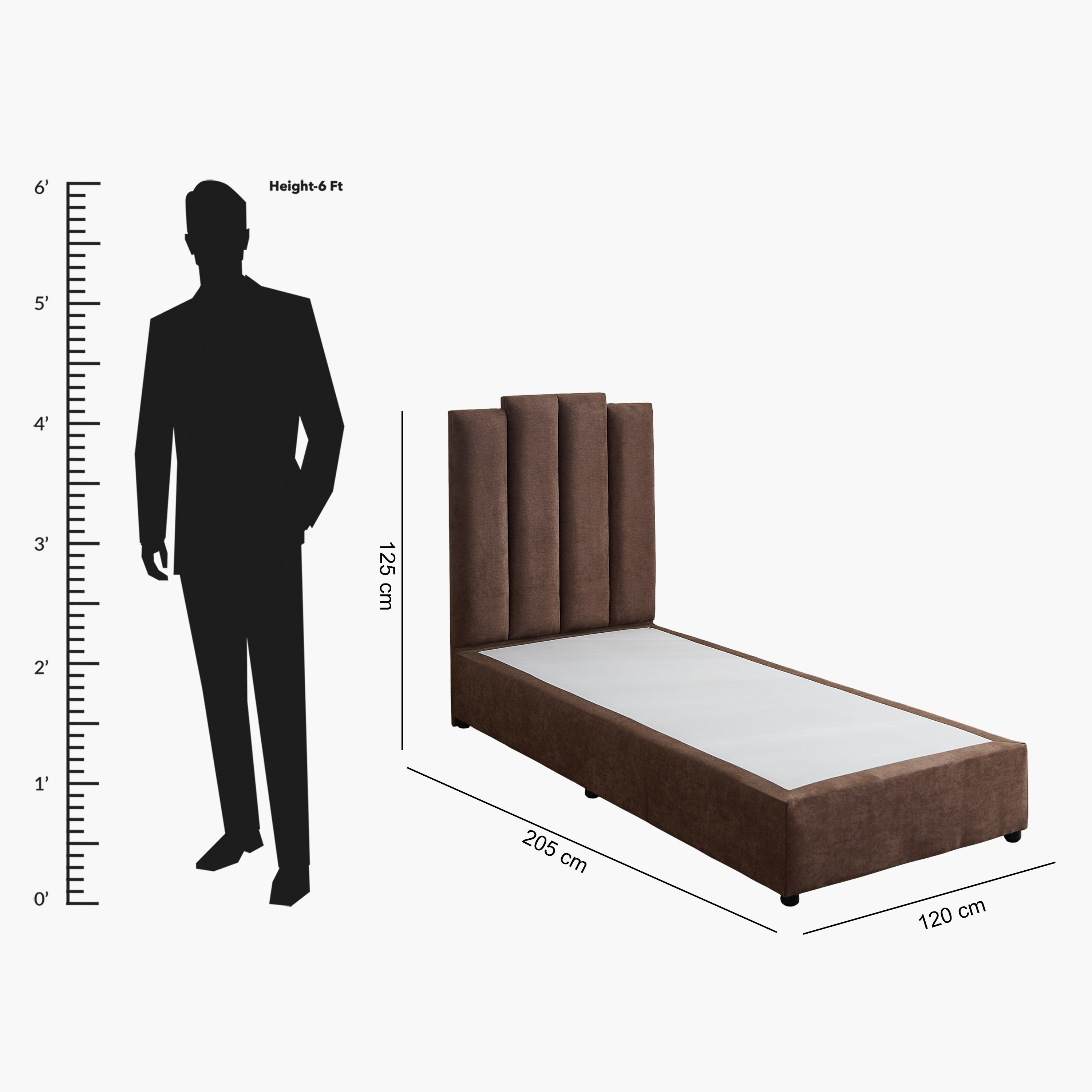 Curvy Riston Upholstered Single Bed - 90x200 cm-hbxkidsandyouth-bedsandbedsets-beds-single-image-9