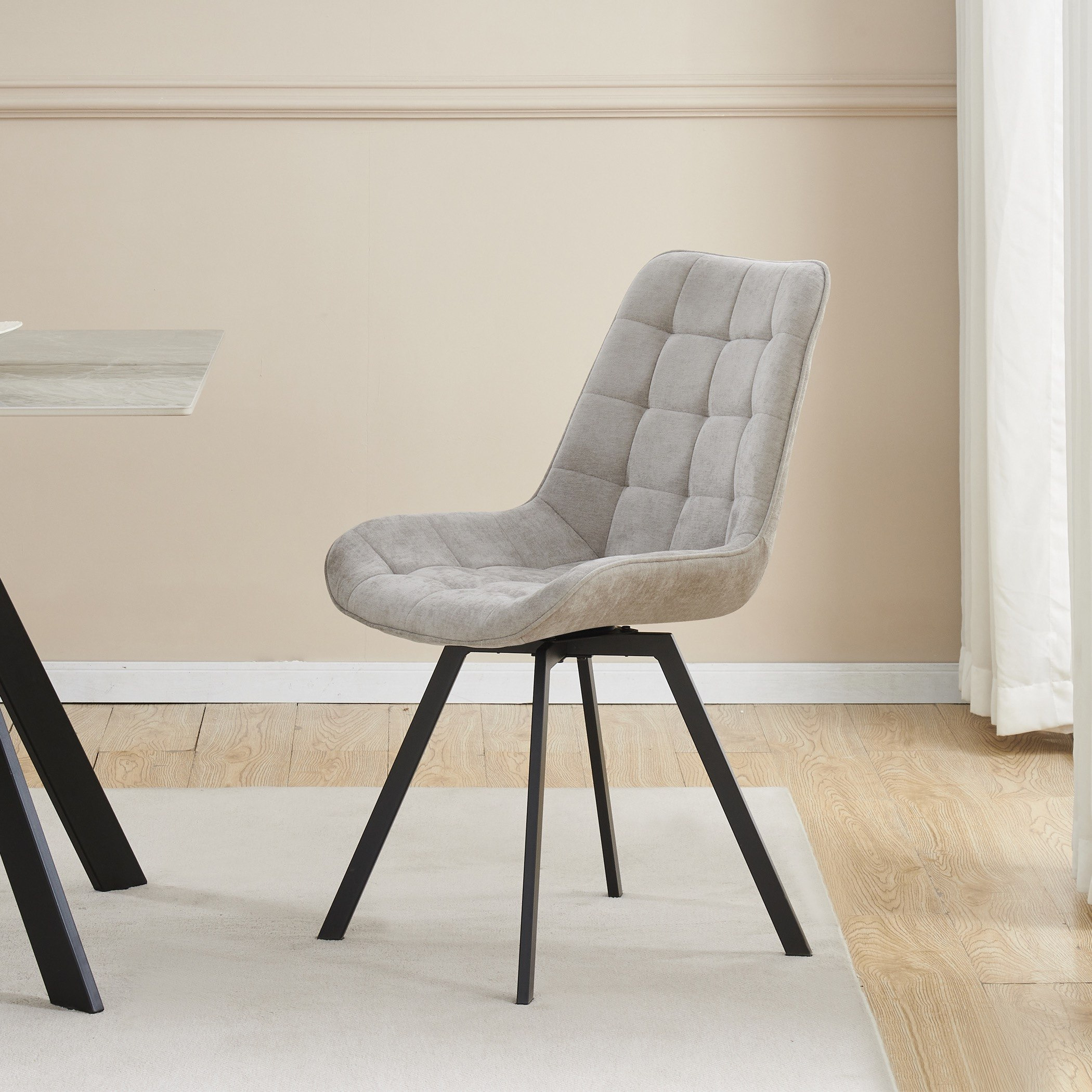 طقم سفرة 6 مقاعد بسطح من الحجر الملبد ترايدوكس من موفو-hbxfurniture-diningtablesandsets-diningsets-sixseater-image-4
