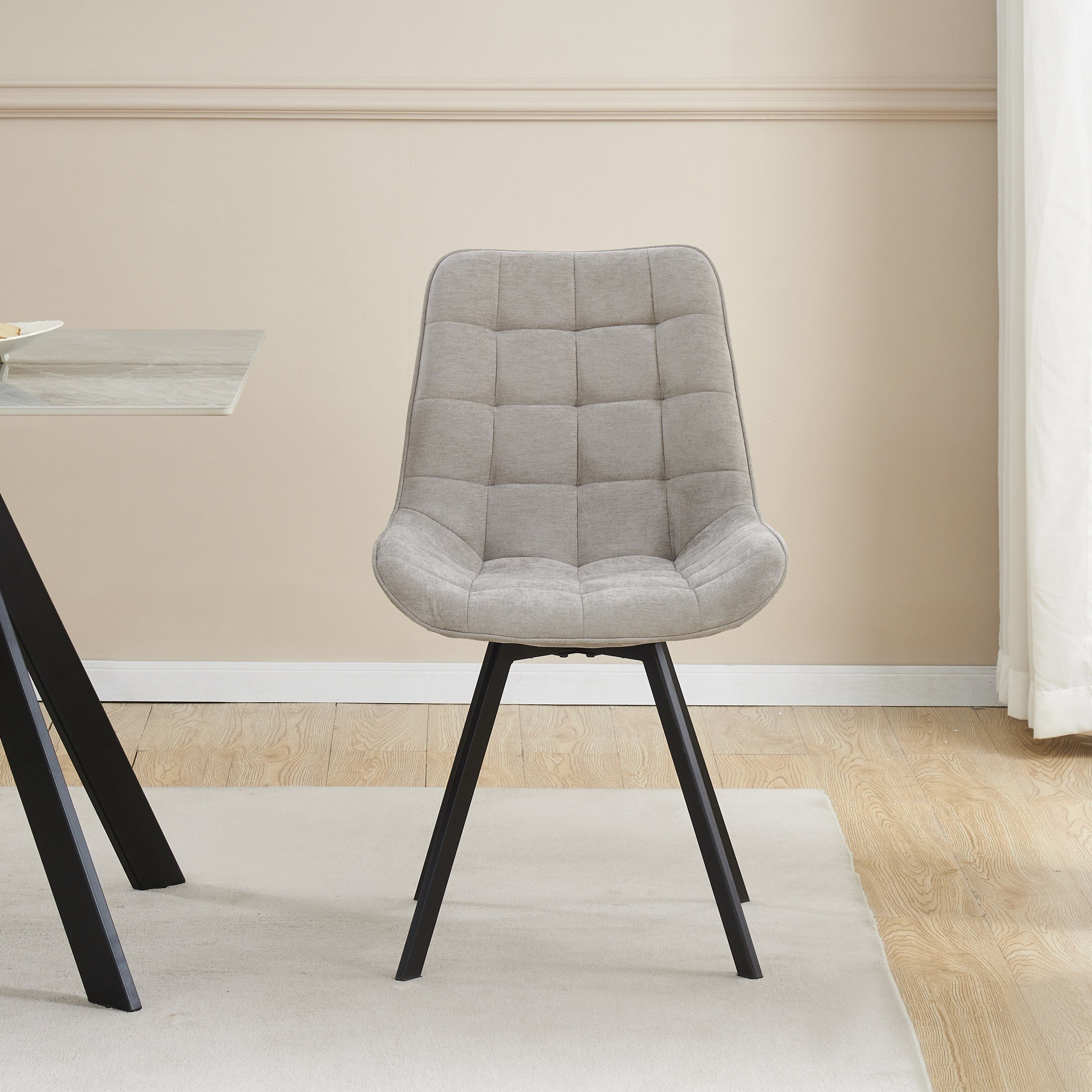 طقم سفرة 6 مقاعد بسطح من الحجر الملبد ترايدوكس من موفو-hbxfurniture-diningtablesandsets-diningsets-sixseater-image-5