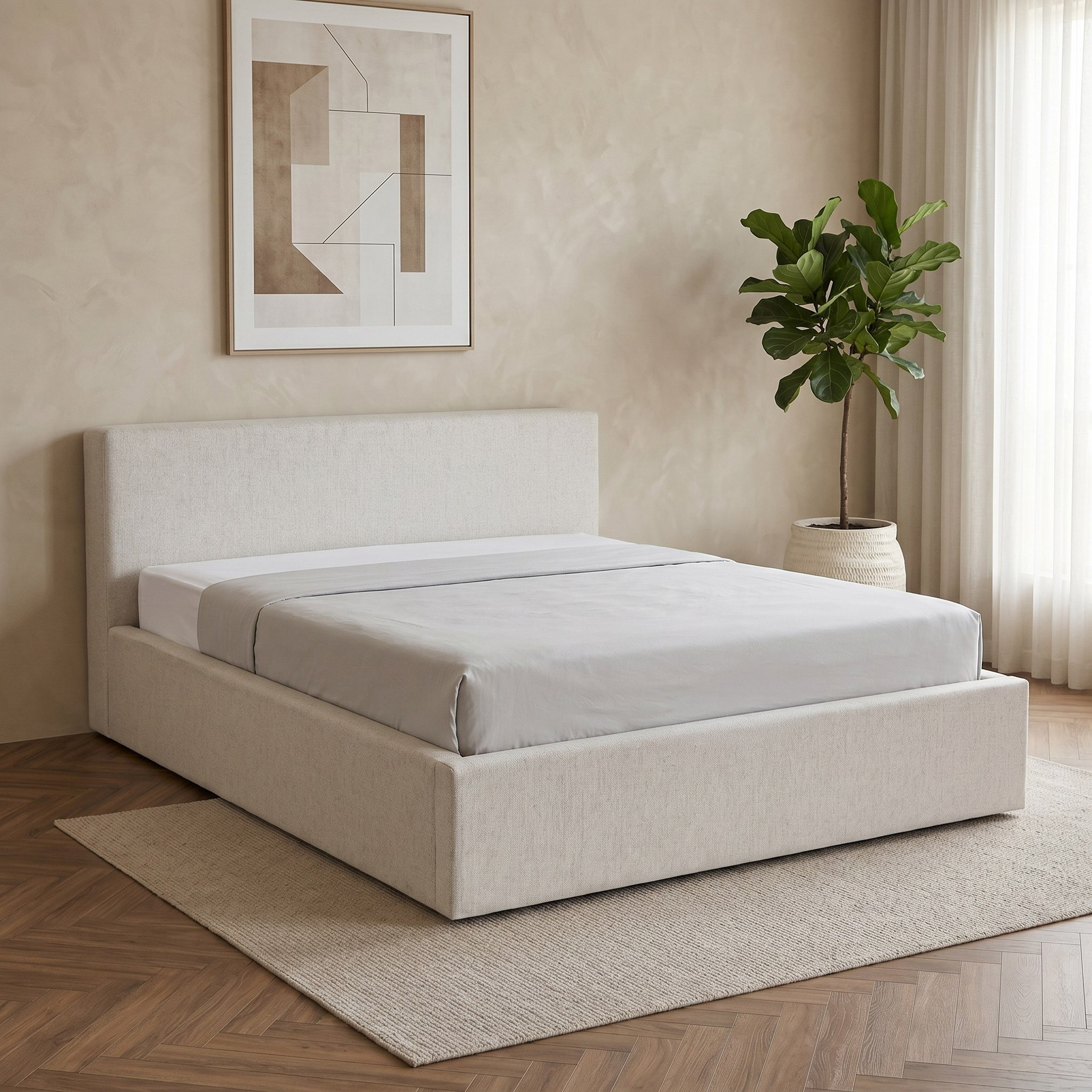 Lombardy Upholstered 5-Piece King Bedroom Set - 180x200 cm-hbxbedroom-bedsandbedsets-bedroomsets-king-image-3