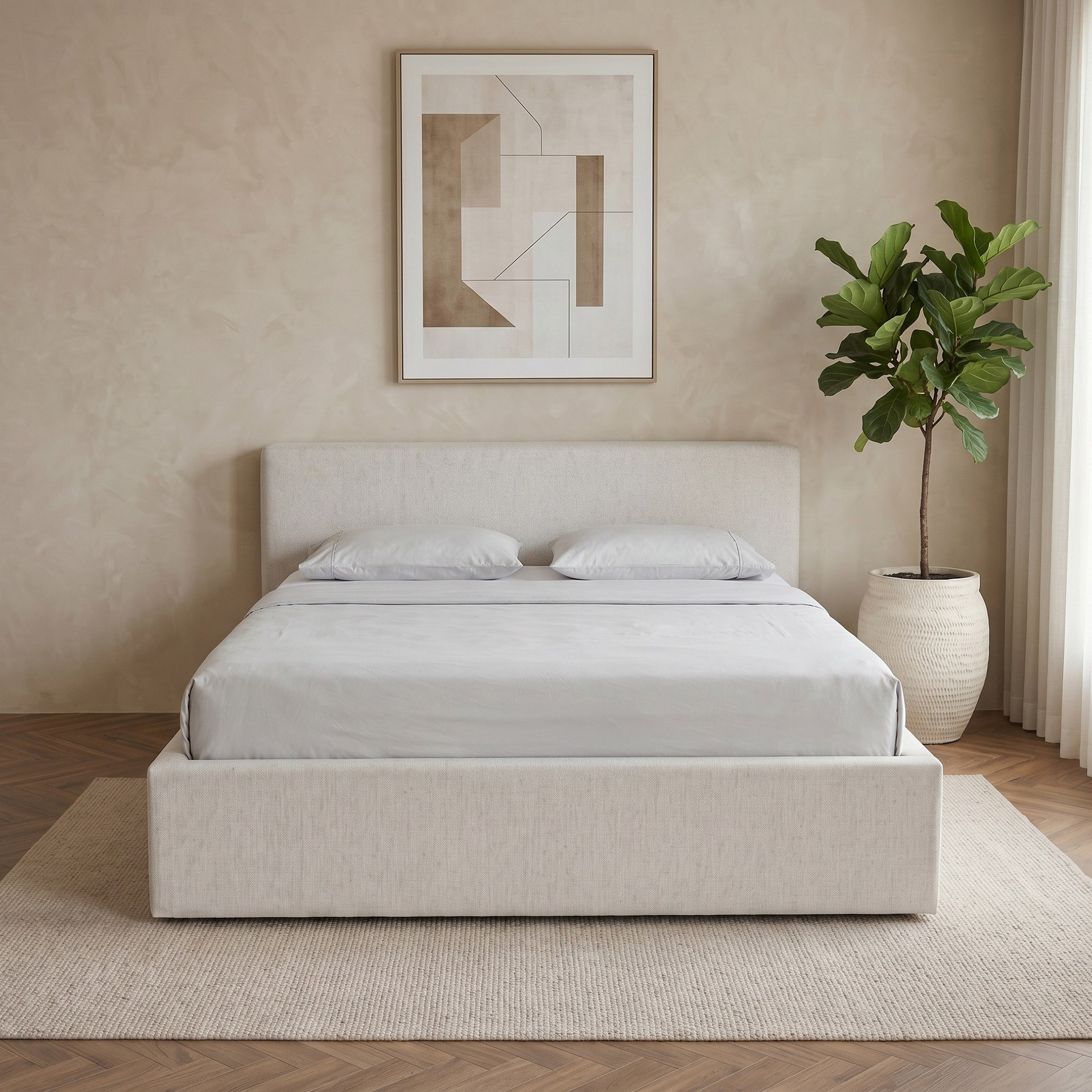 Lombardy Upholstered 5-Piece King Bedroom Set - 180x200 cm-hbxbedroom-bedsandbedsets-bedroomsets-king-image-4