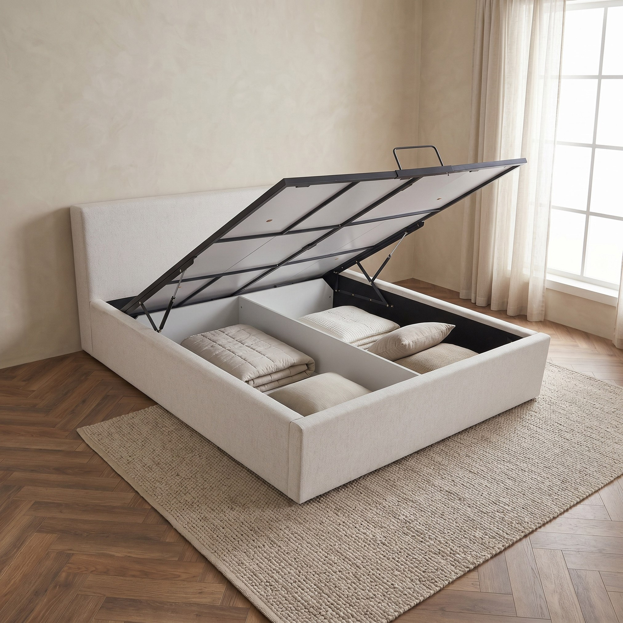 Lombardy Upholstered 5-Piece King Bedroom Set - 180x200 cm-hbxbedroom-bedsandbedsets-bedroomsets-king-image-7