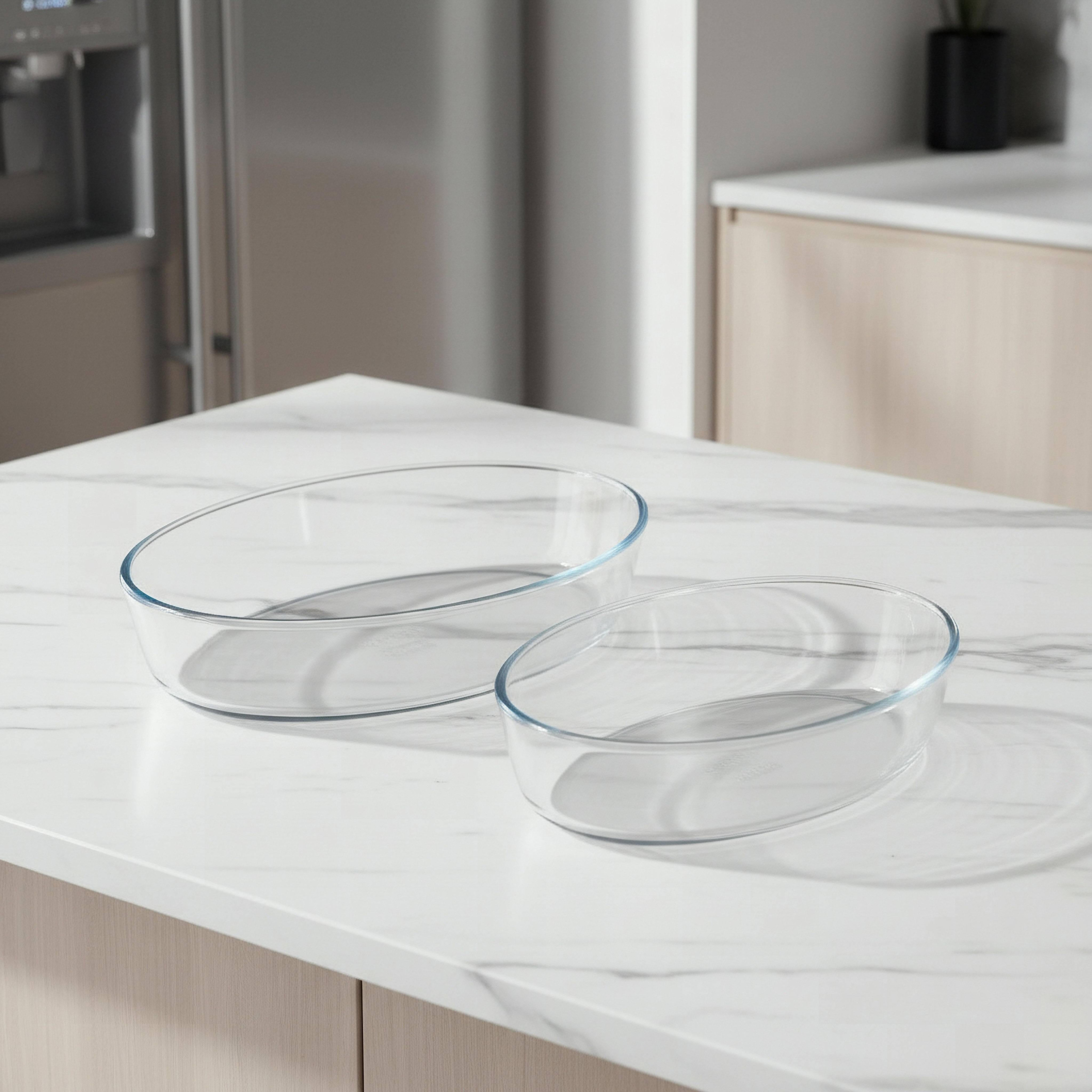 Marinex 2-Piece Oval Glass Baking Dish Set-hbxkitchen-bakeware-image-1
