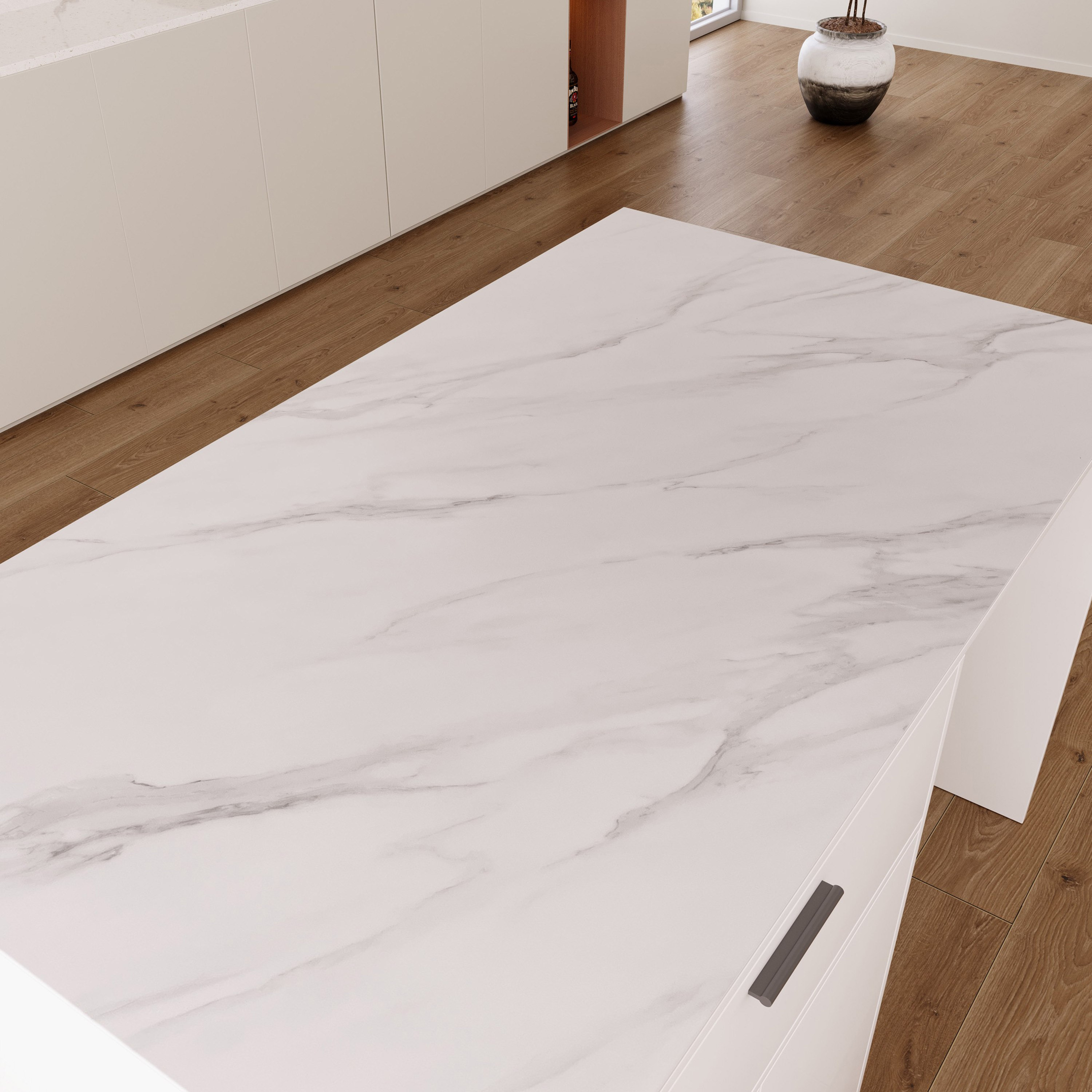 جزيرة مطبخ بسطح من الحجر الملبد ببابين ودرج من مارويل-hbxfurniture-diningroom-buffetsandsideboards-image-7