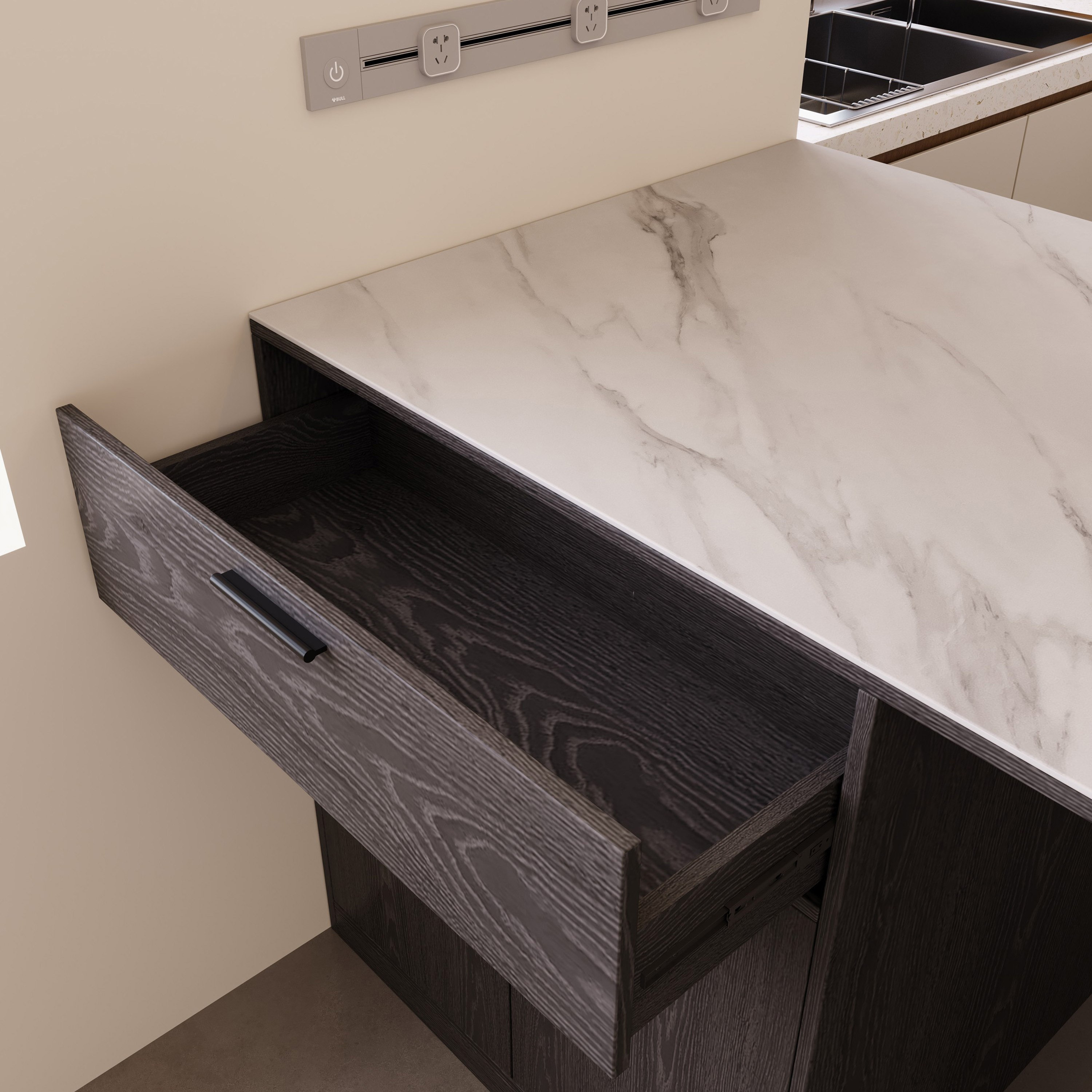 Marwell 2-Door Sintered Stone Top Kitchen Island with 1 Drawer-hbxfurniture-diningroom-buffetsandsideboards-image-6