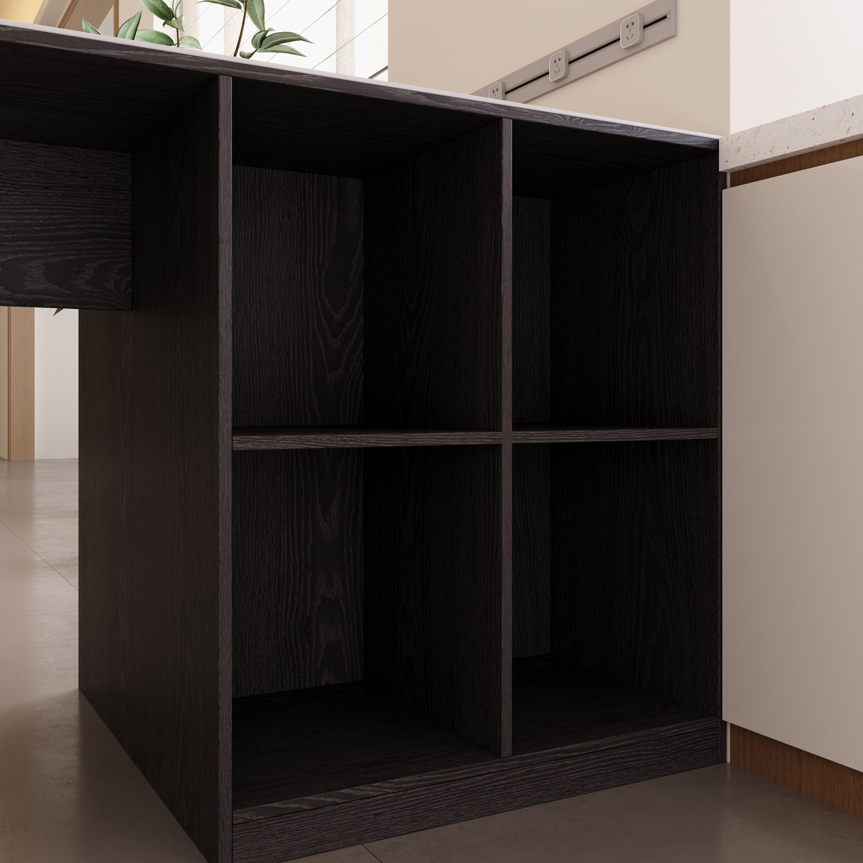 Marwell 2-Door Sintered Stone Top Kitchen Island with 1 Drawer-hbxfurniture-diningroom-buffetsandsideboards-image-7