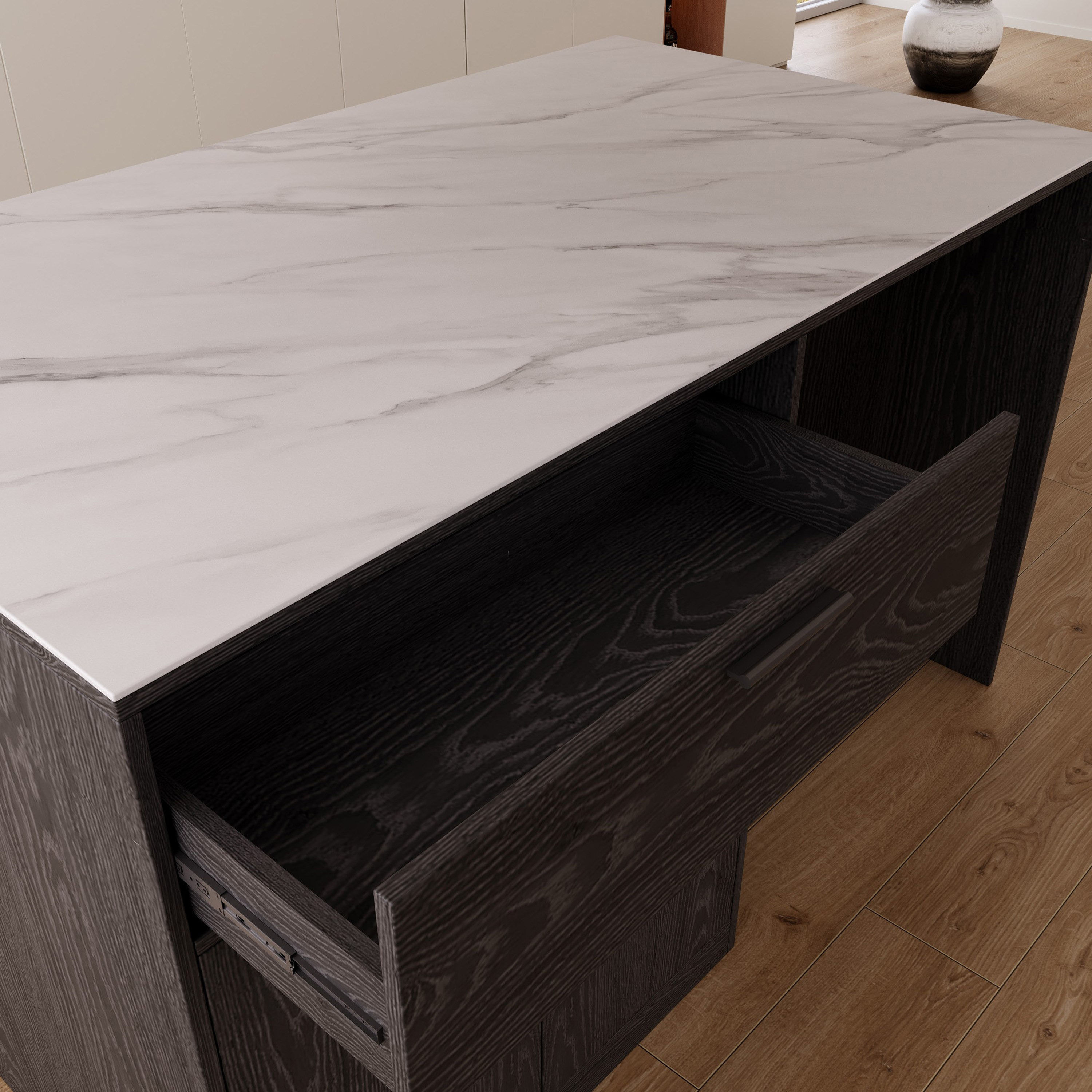 Marwell 2-Door Sintered Stone Top Kitchen Island with 1 Drawer-hbxfurniture-diningroom-buffetsandsideboards-image-9
