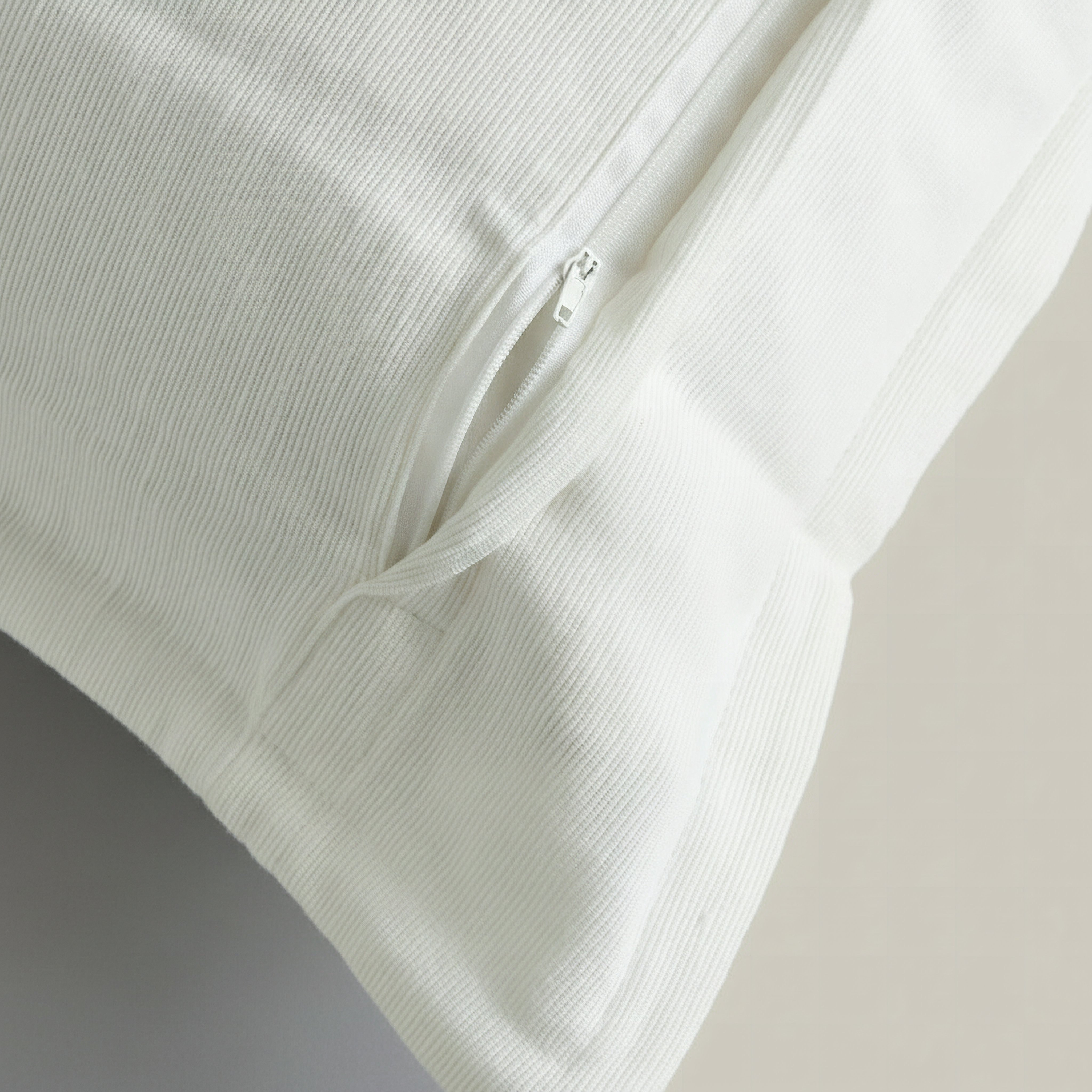 Atlanta Ezra Rib Solid Cushion Cover - 50x50 cm-hbxhomeware-hbxbedroom-image-2