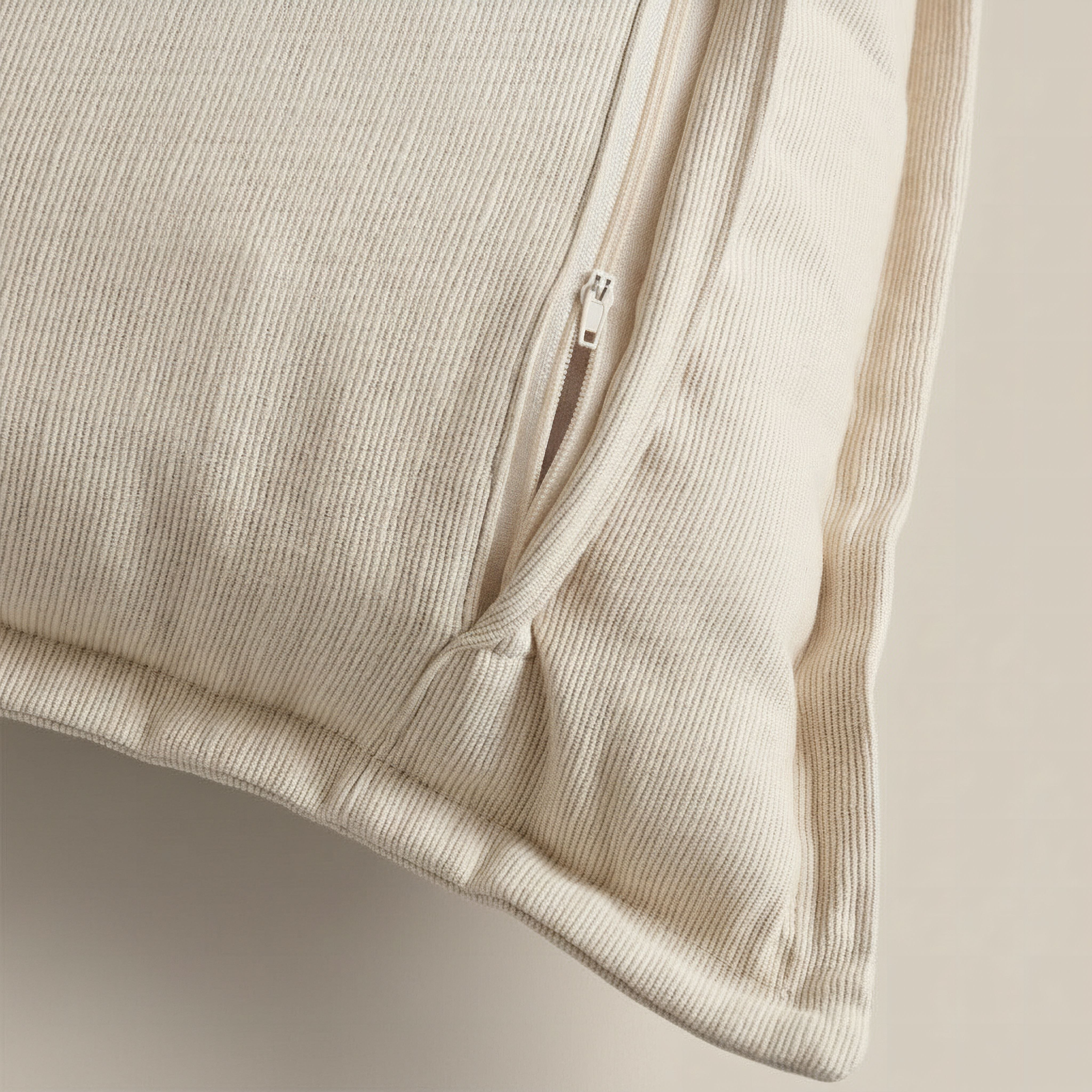 Atlanta Ezra Rib Solid Cushion Cover - 50x50 cm-hbxhomeware-hbxbedroom-image-2