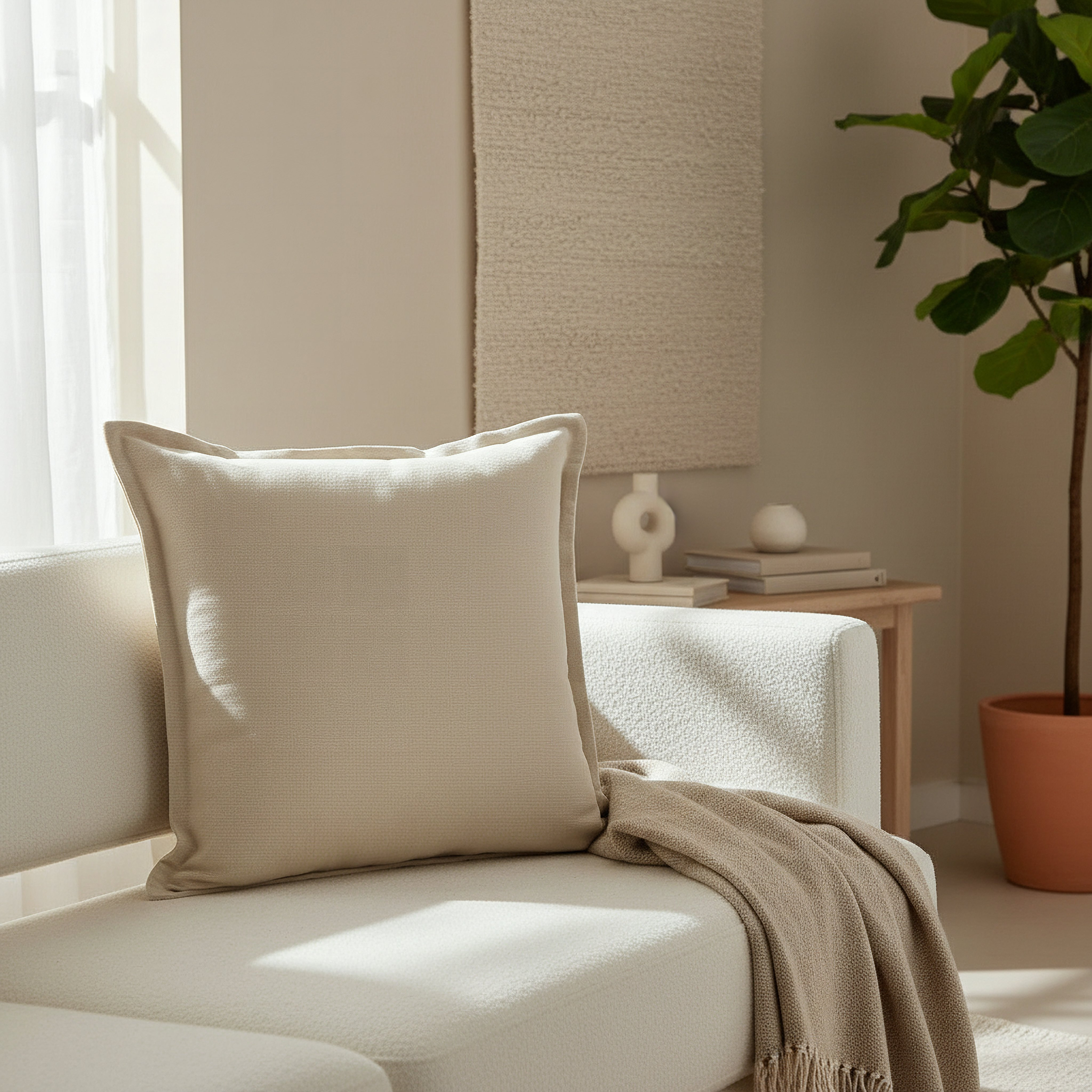 Atlanta Ezra Rib Solid Cushion Cover - 50x50 cm-hbxhomeware-hbxbedroom-image-5