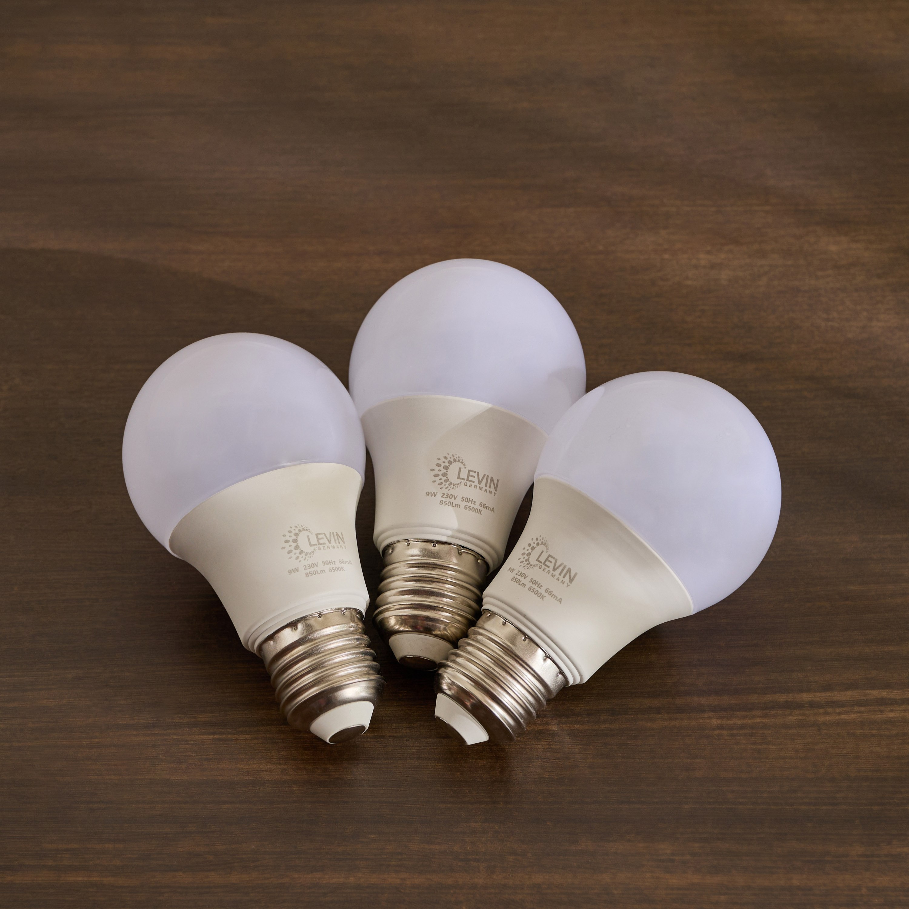 LEVIN LED 9W E27 6500K Light  A-Bulb - Set of 3-hbxhomeware-hbxlivingroom-image-1