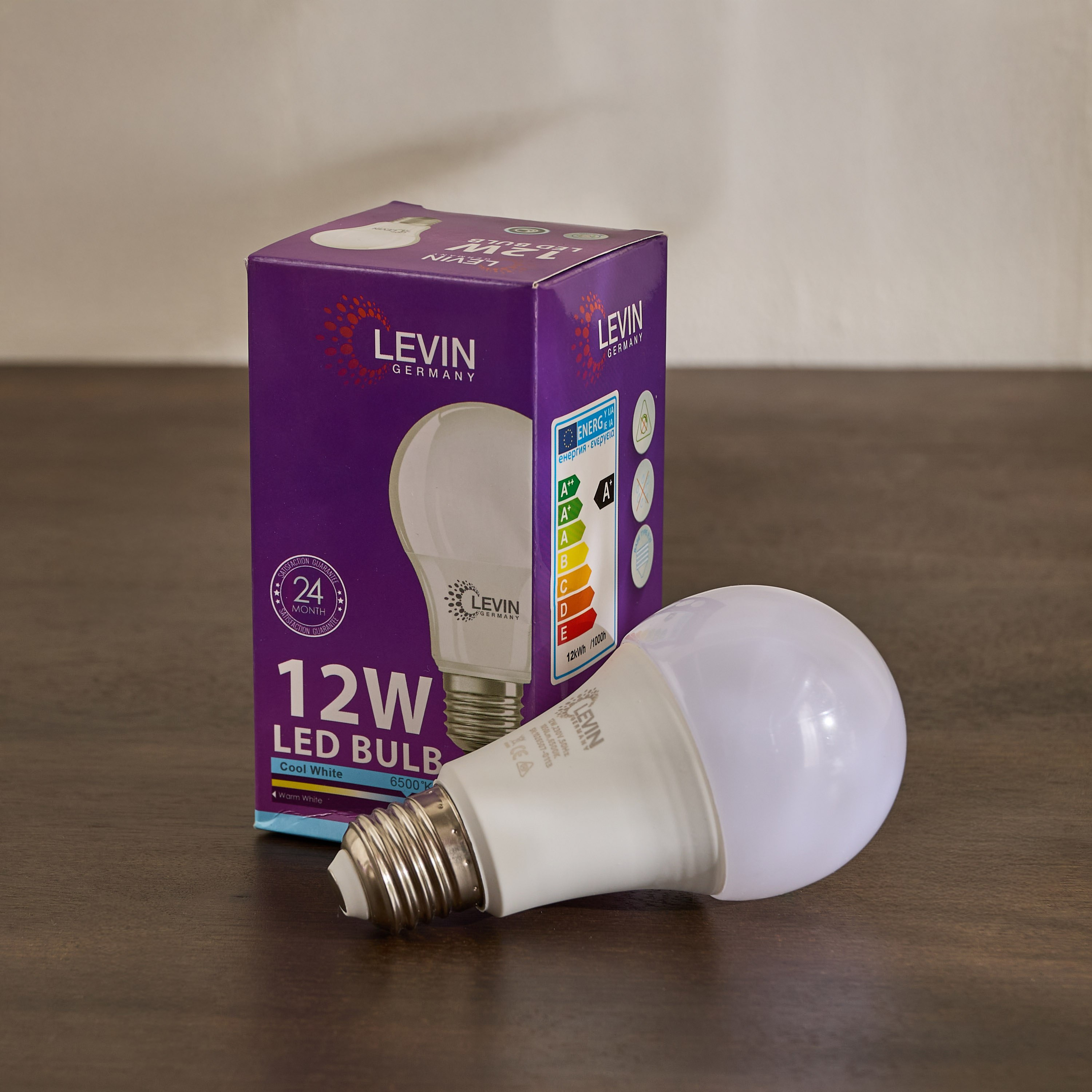 Levin LED 12W E27 6500K Day Light A-Bulb-hbxhomeware-hbxlivingroom-image-2