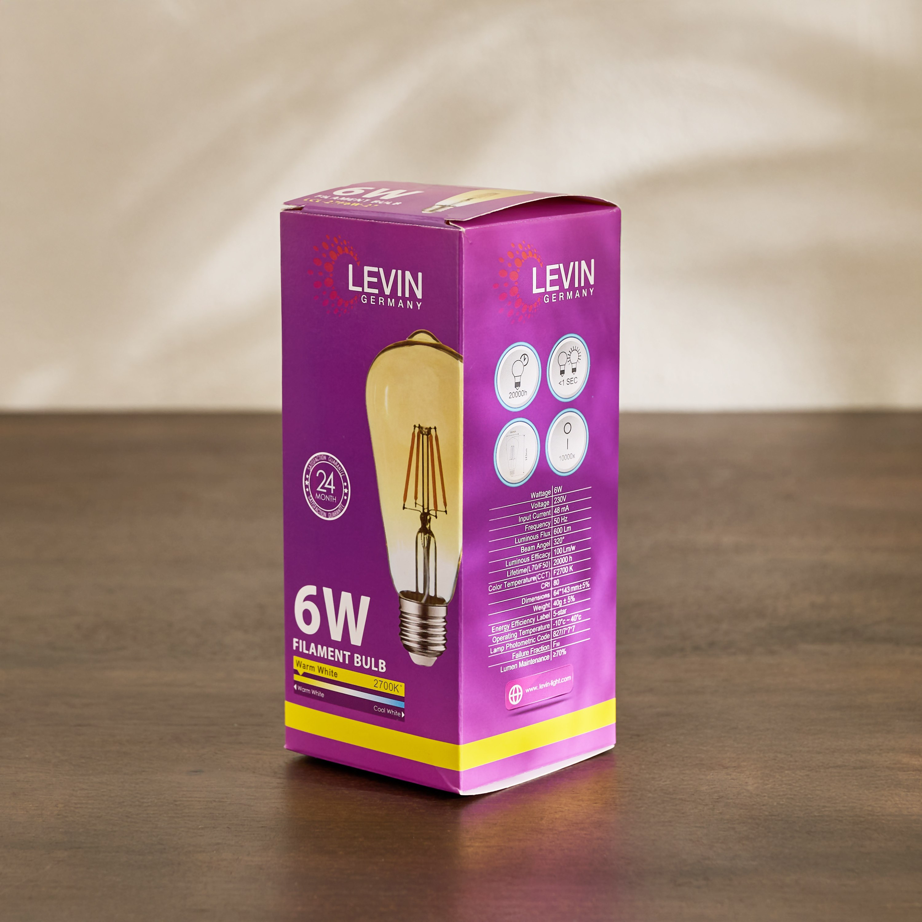 Levin Filament LED ST19 6W Glass Bulb-hbxhomeware-hbxlivingroom-image-3