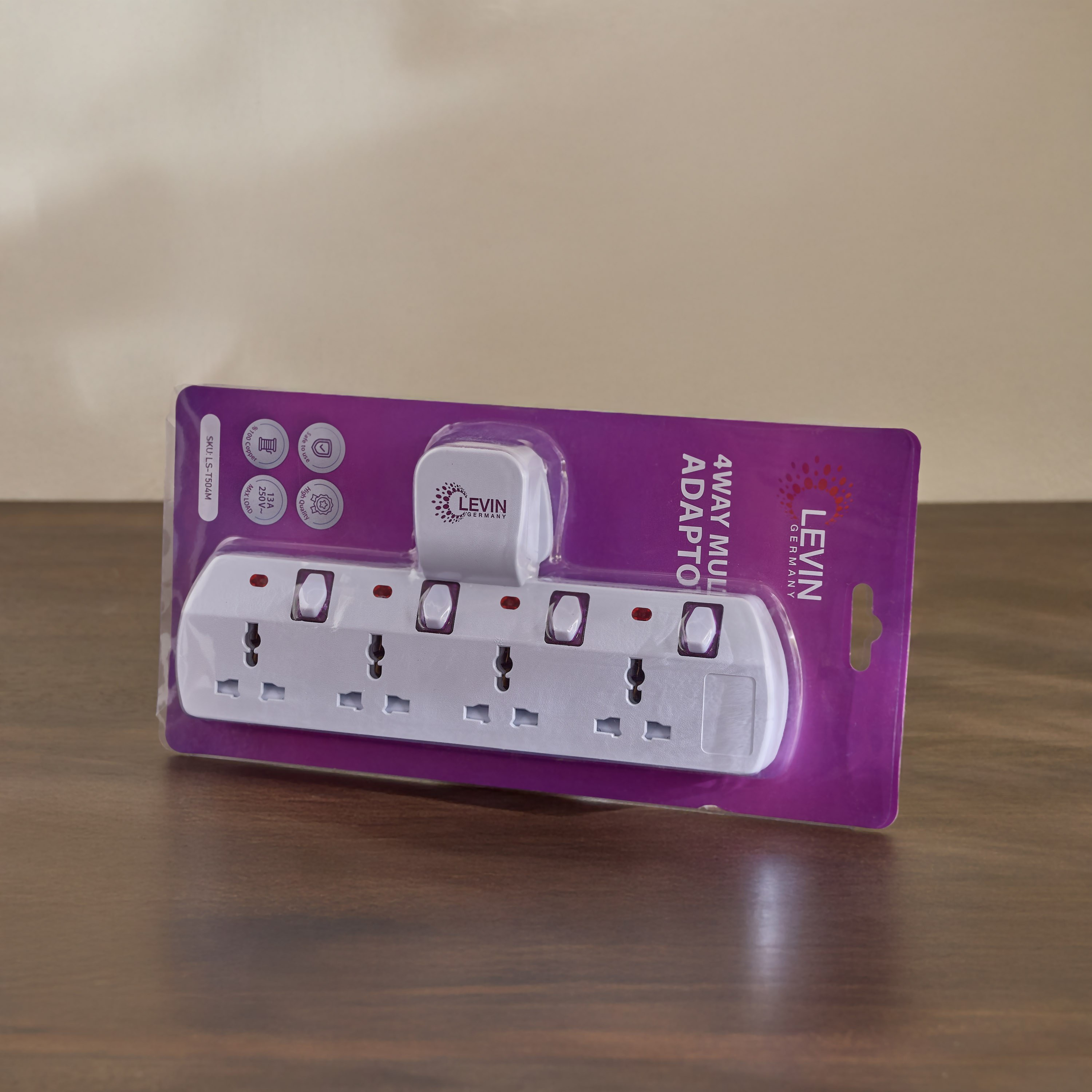 Levin 4-Way Universal Adapter with Individual Switches-hbxbedroom-lighting-lightingaccessories-image-5