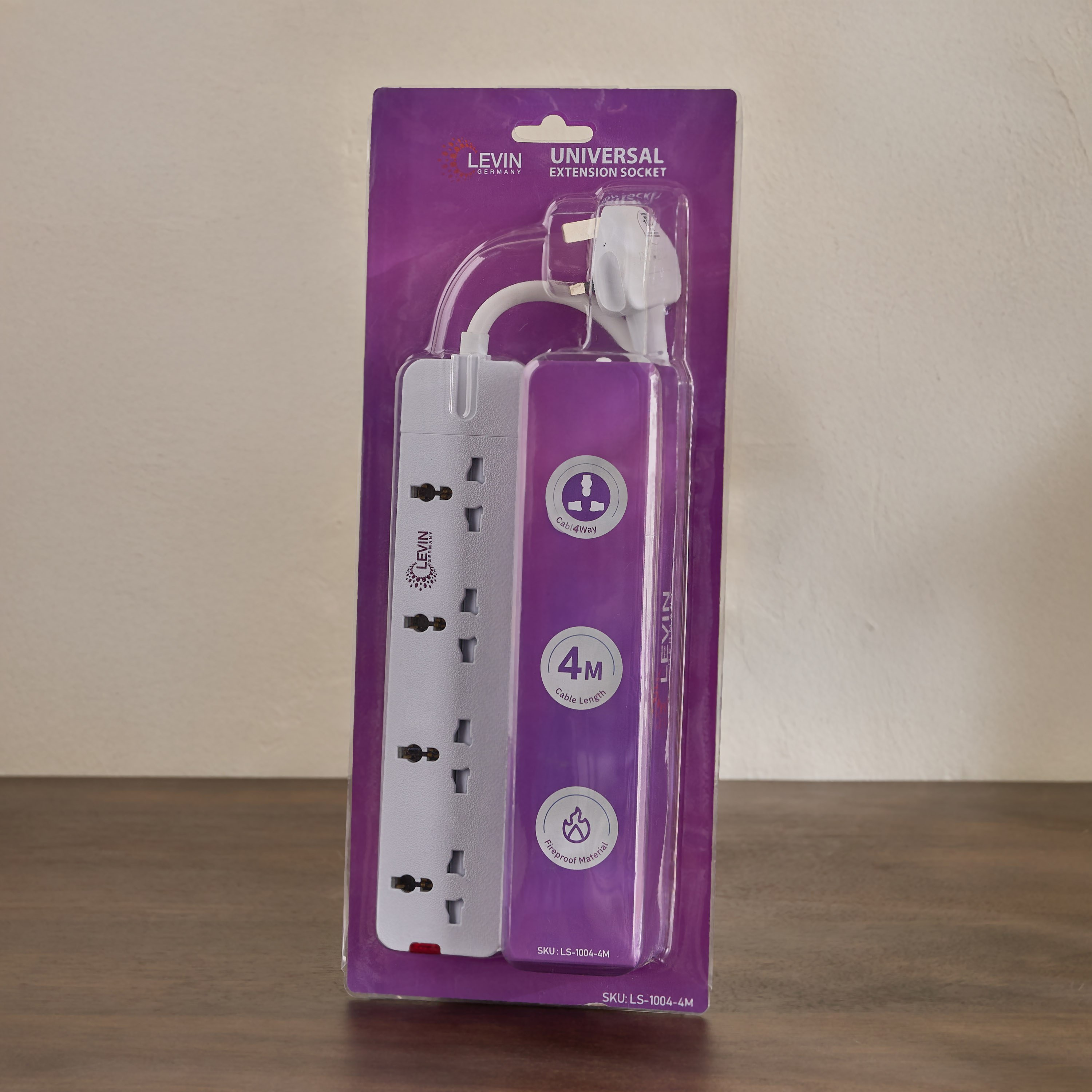 4-Way Universal Extension Socket with 4 Meter Cable Length-hbxbedroom-lighting-lightingaccessories-image-4