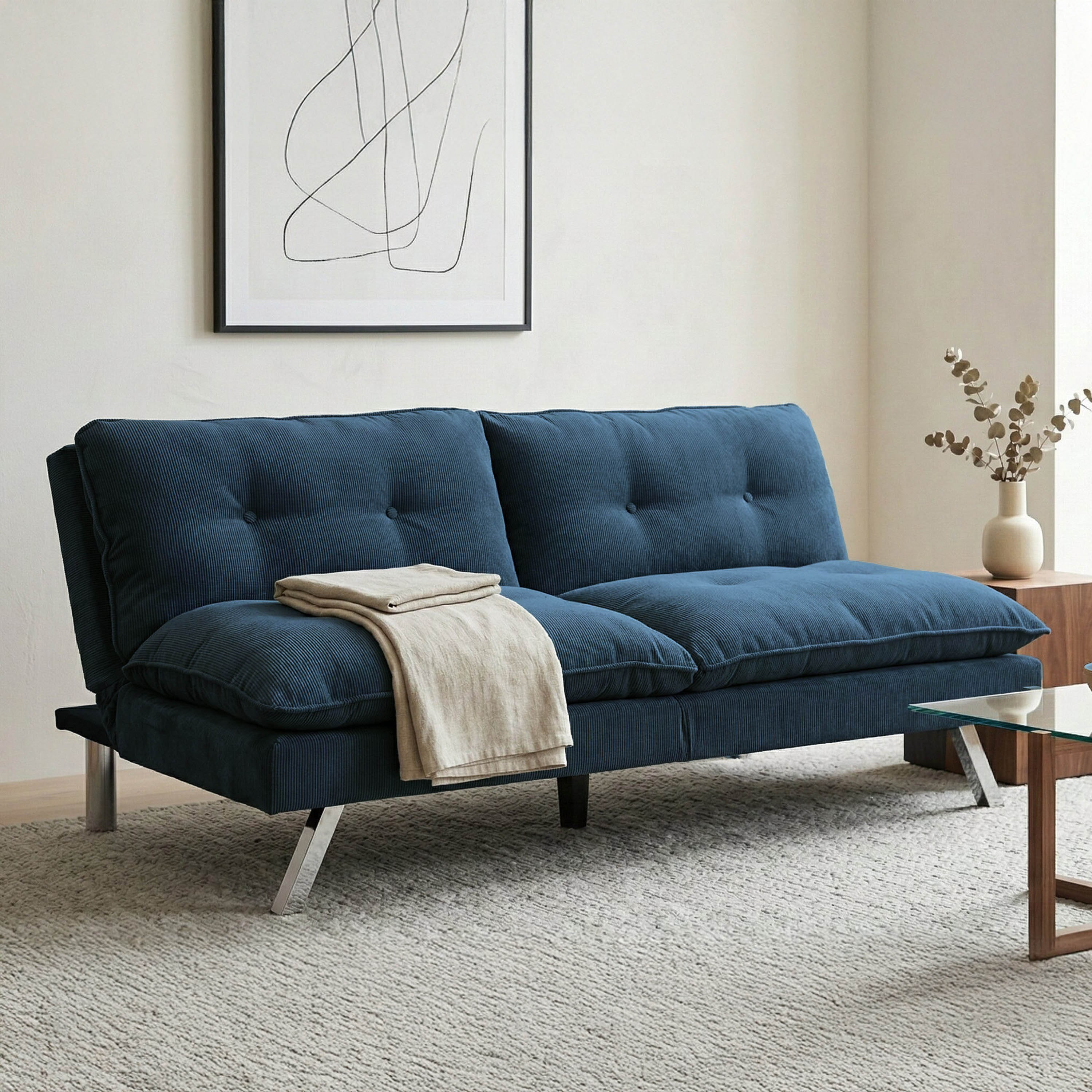 Movo Camden 3-Seater Fabric Sofa Bed-hbxfurniture-sofasandarmchairs-sofabeds-image-1
