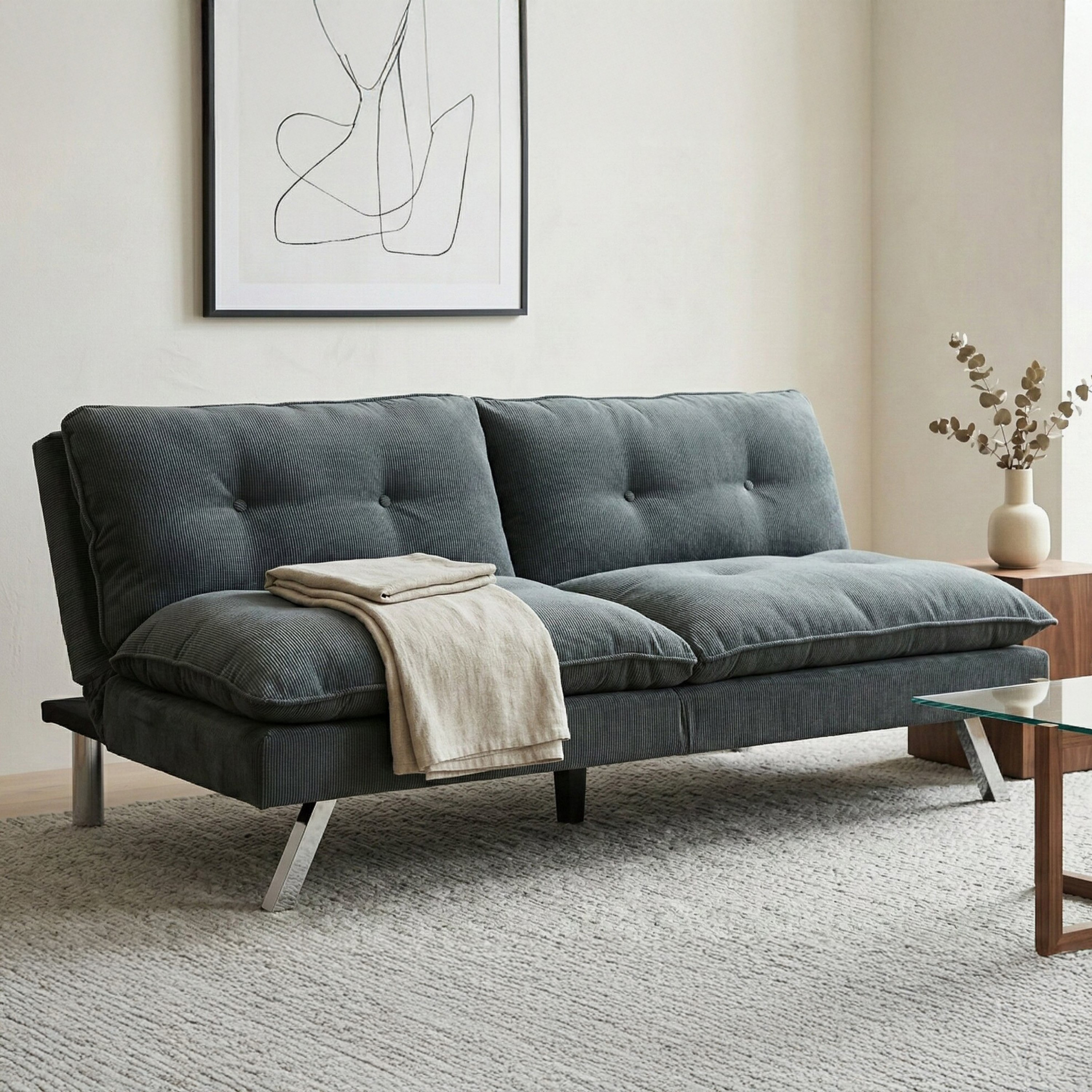 Movo Camden 3-Seater Fabric Sofa Bed-hbxfurniture-sofasandarmchairs-sofabeds-image-1