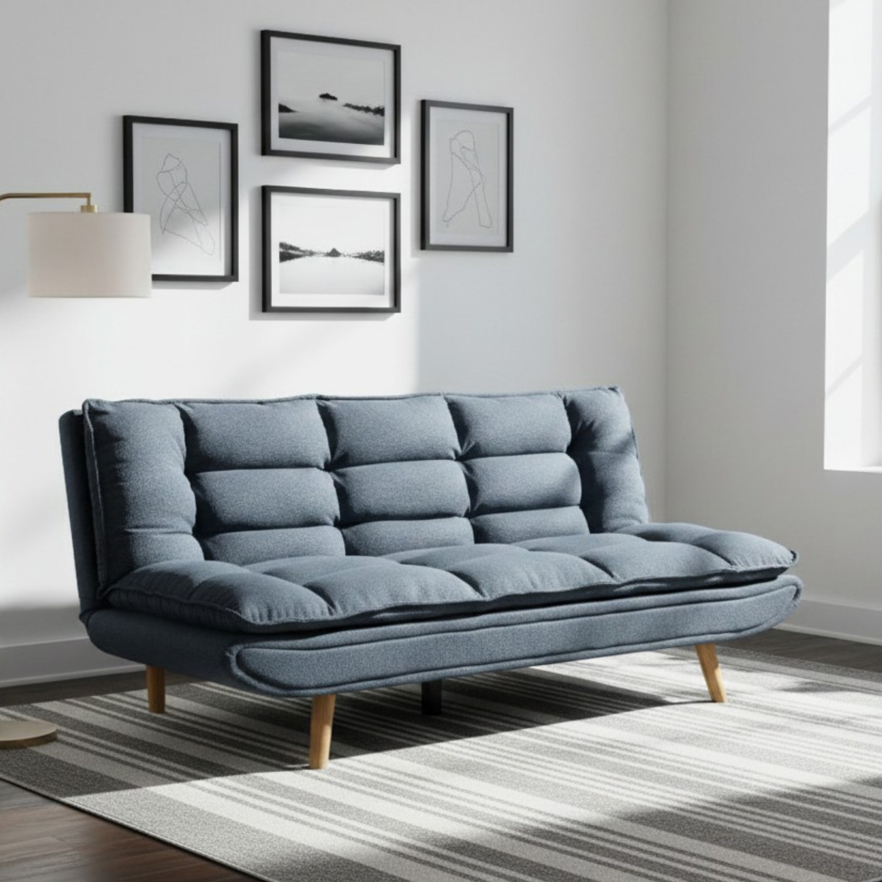 Osaka 3-Seater Fabric Sofa Bed-hbxfurniture-sofasandarmchairs-sofabeds-image-1