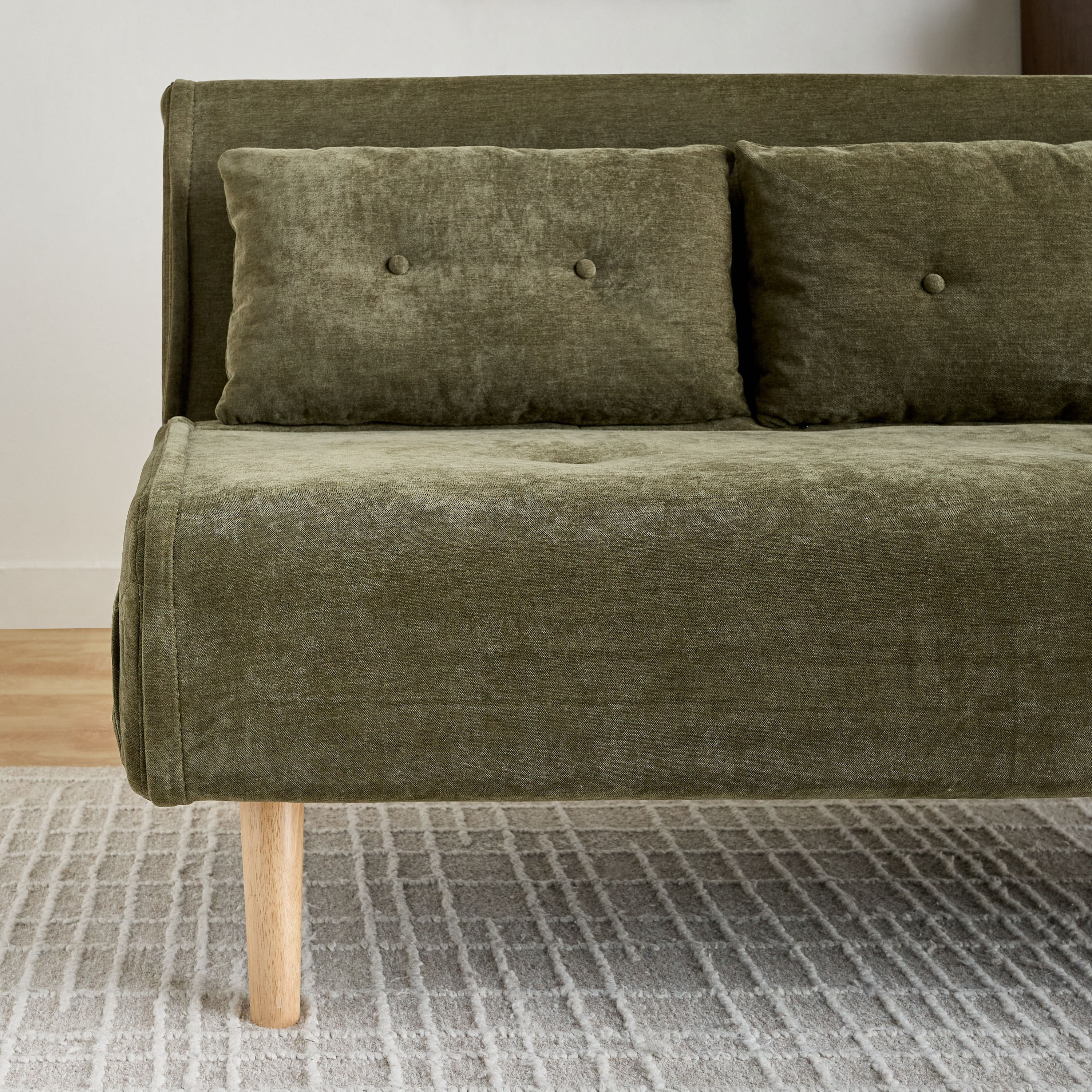 Movo Lisbon 2-Seater Fabric Sofa Bed with 2 Back Cushions-hbxfurniture-sofasandarmchairs-sofabeds-image-7