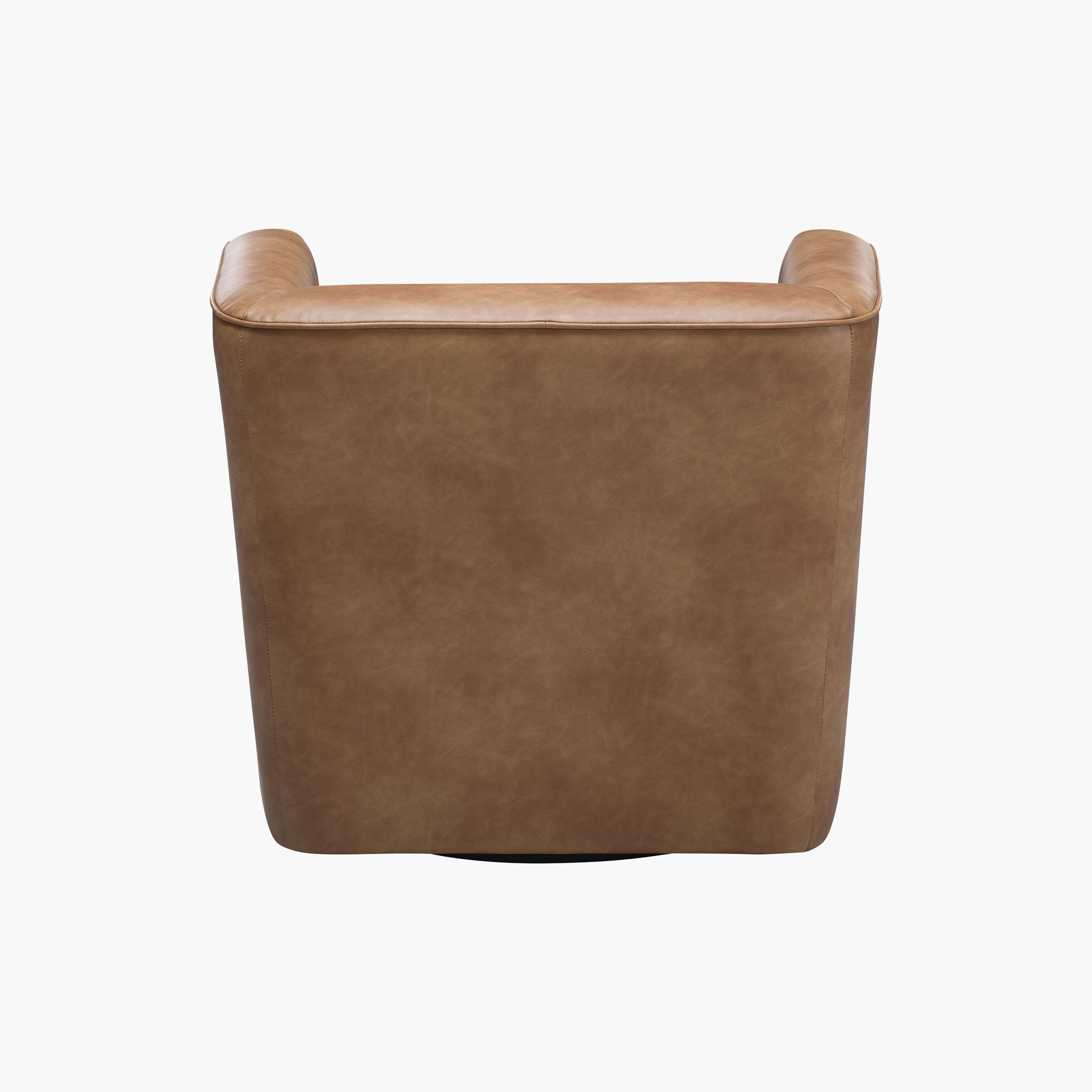 Montra Leather Air Fabric Swivel Accent Chair-hbxlivingroom-sofasandarmchairs-easychairs-image-5