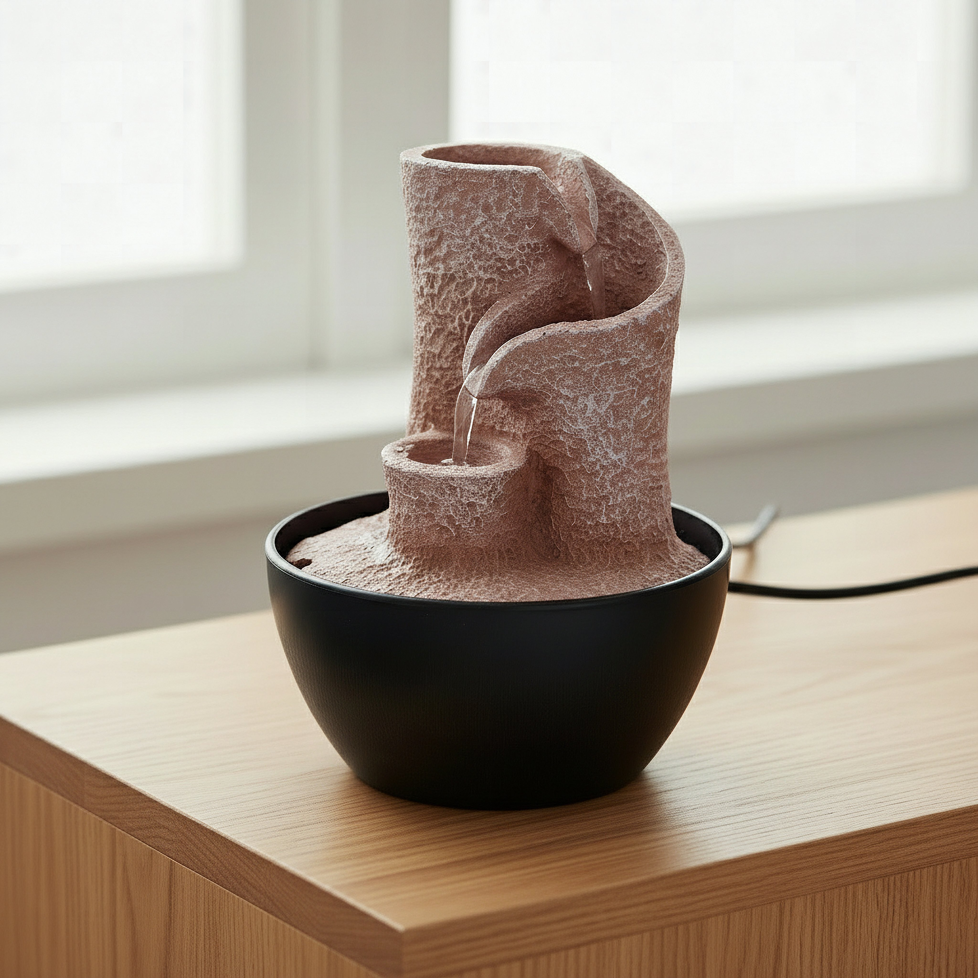 Cascadia Kyoto Mini Modern Fountain - 13x13x18 cm-hbxhomeware-hbxdecorandfurnishings-image-2