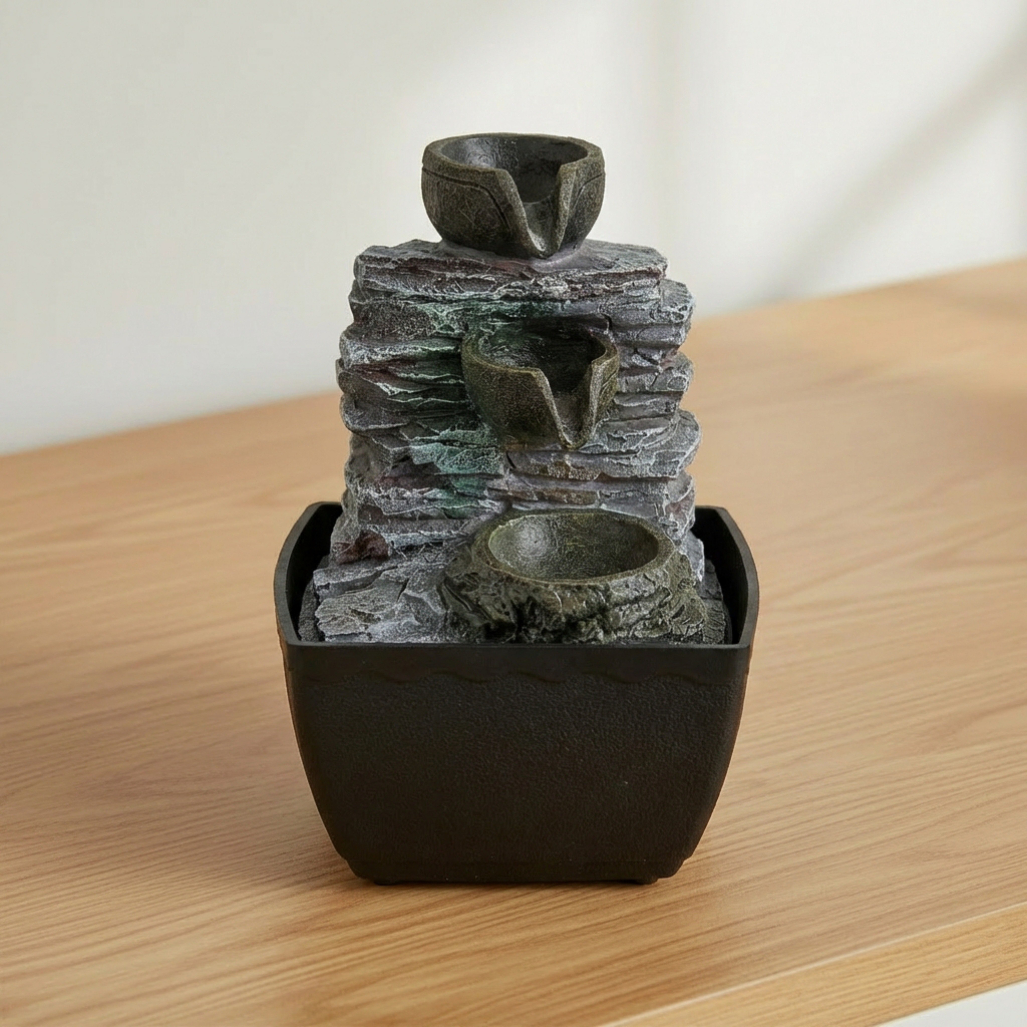 Cascadia Kyoto Mini Cascading Rock Fountain - 13x12x18 cm-hbxhomeware-hbxdecorandfurnishings-image-2