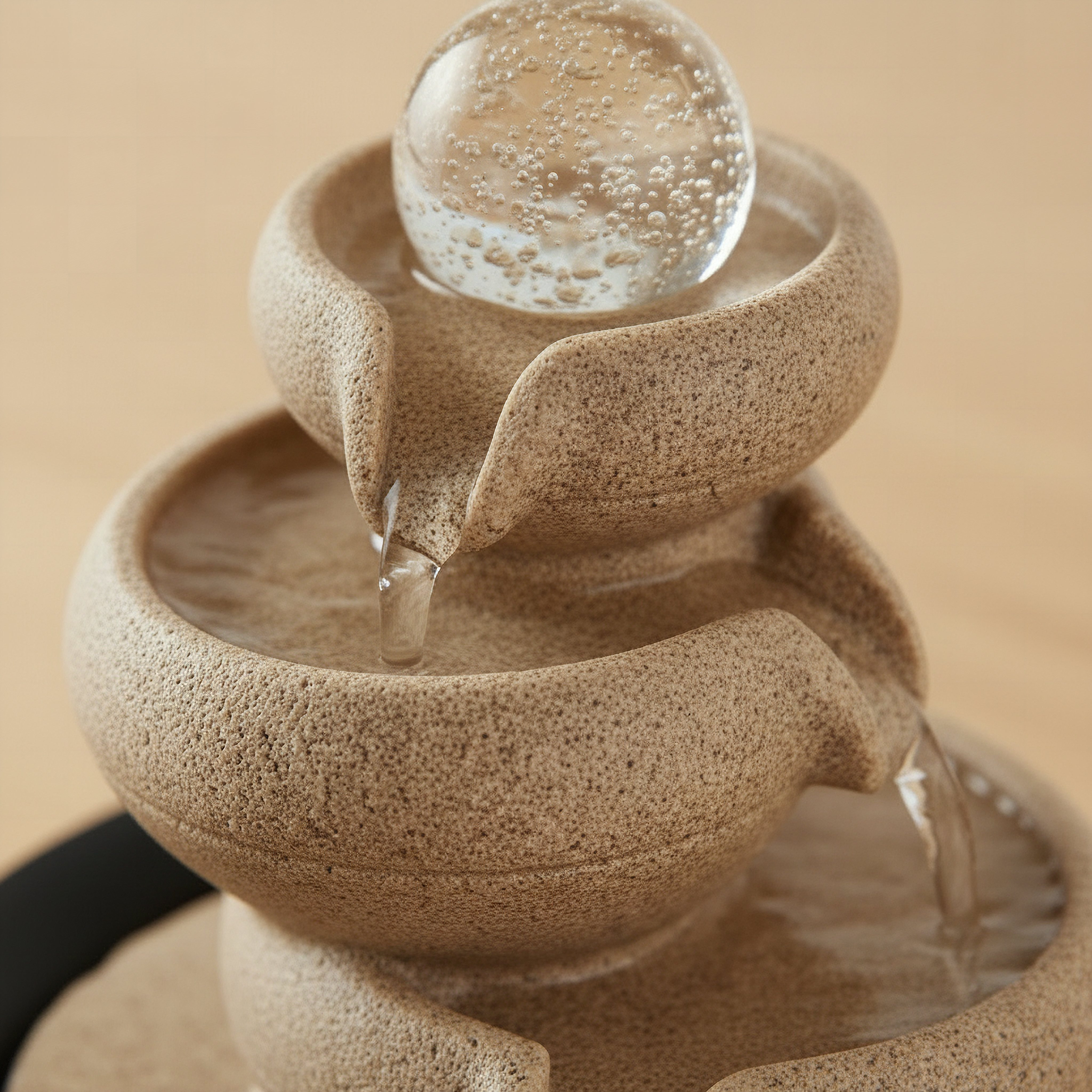 Belen Modern Fountain with Rolling Ball and LED Light - 21x21x26 cm-hbxhomeware-hbxdecorandfurnishings-image-4