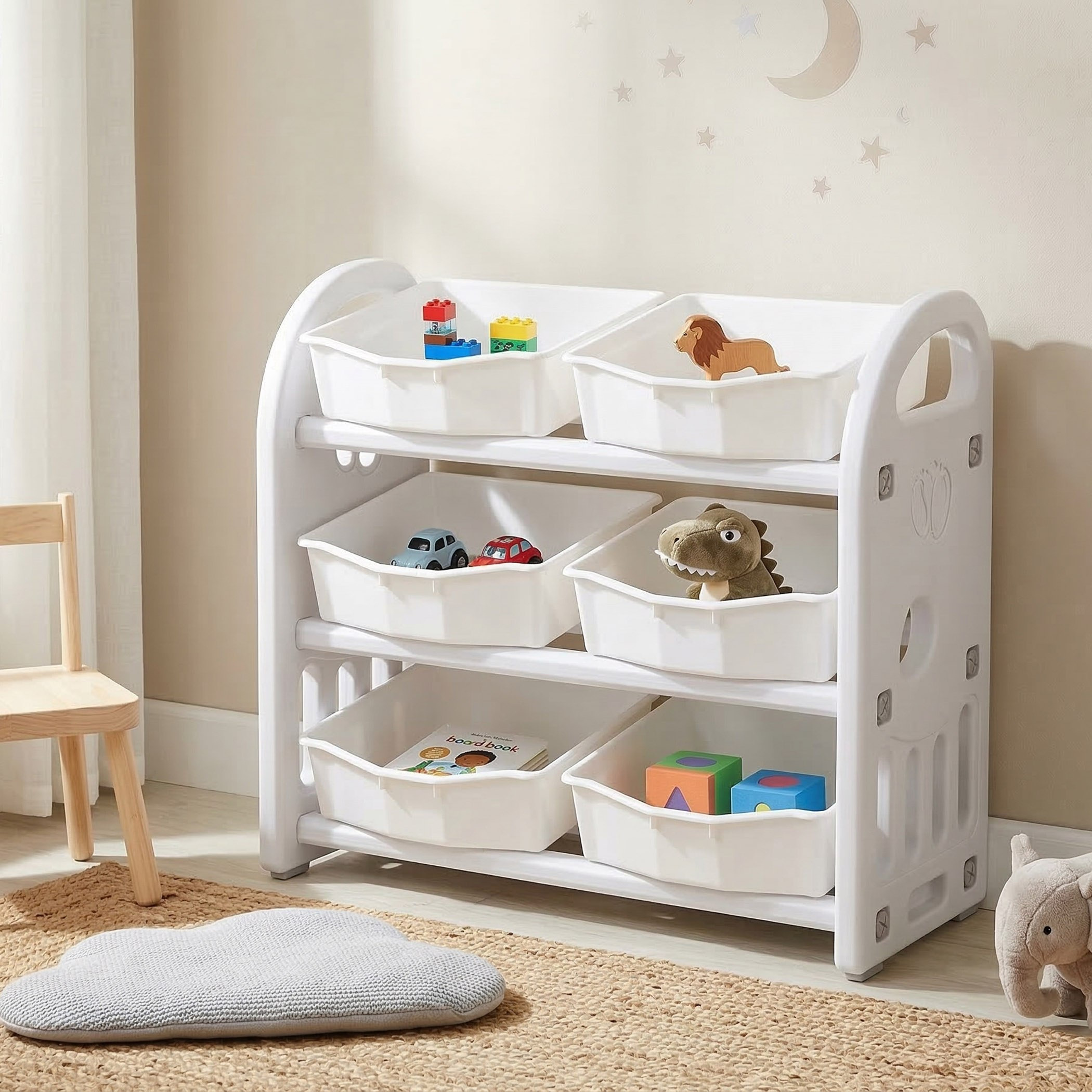 Iris Delta 3-Tier Toy Organiser with 6 Boxes-hbxhomeware-kidsessentials-kidsorganiser-image-2