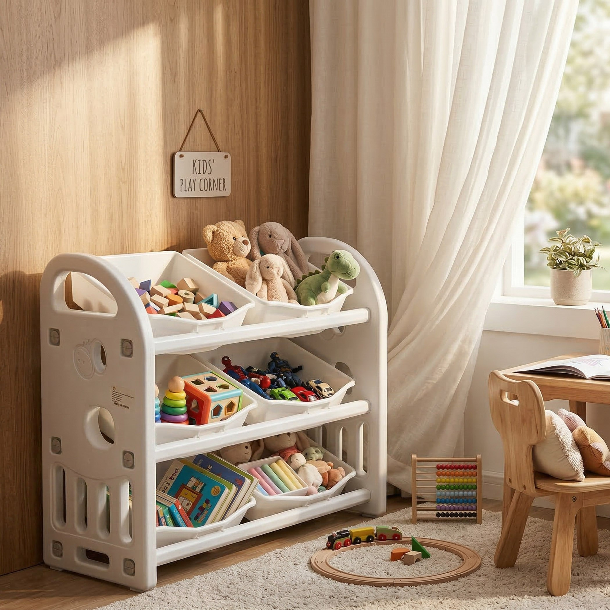 Iris Delta 3-Tier Toy Organiser with 6 Boxes-hbxhomeware-kidsessentials-kidsorganiser-image-4