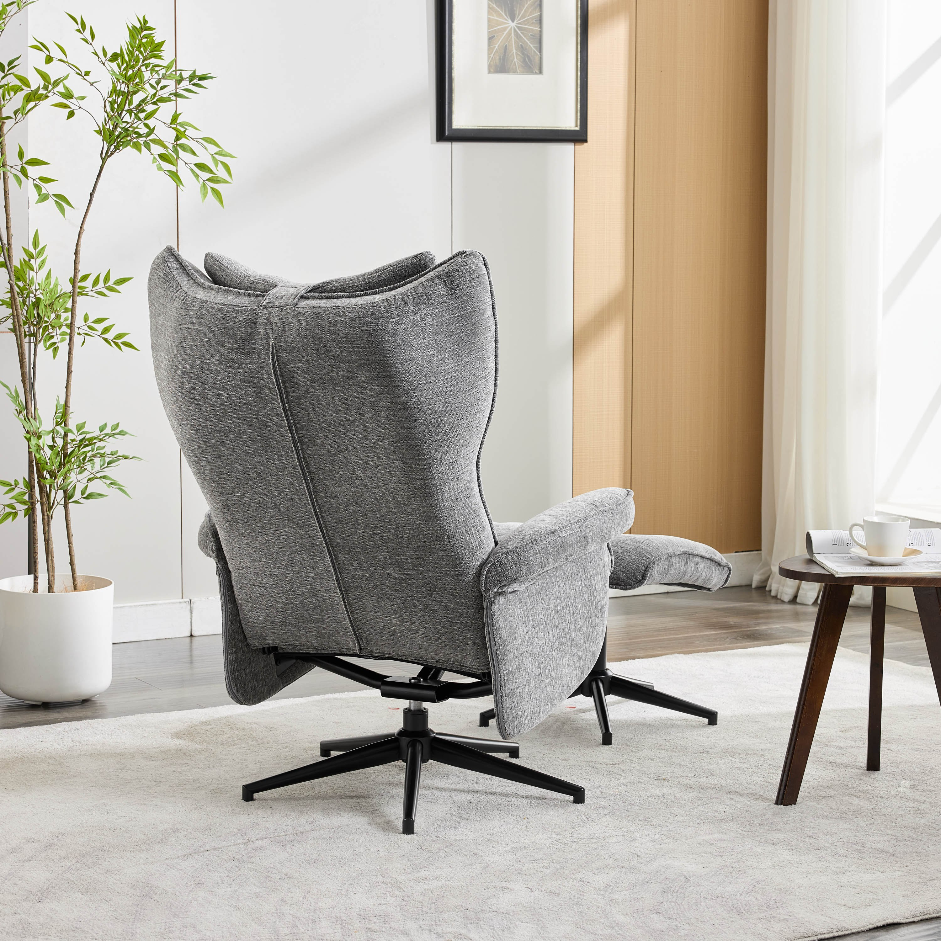 Movo Afton Fabric Swivel Armchair with Stool-hbxlivingroom-sofasandarmchairs-easychairs-image-11
