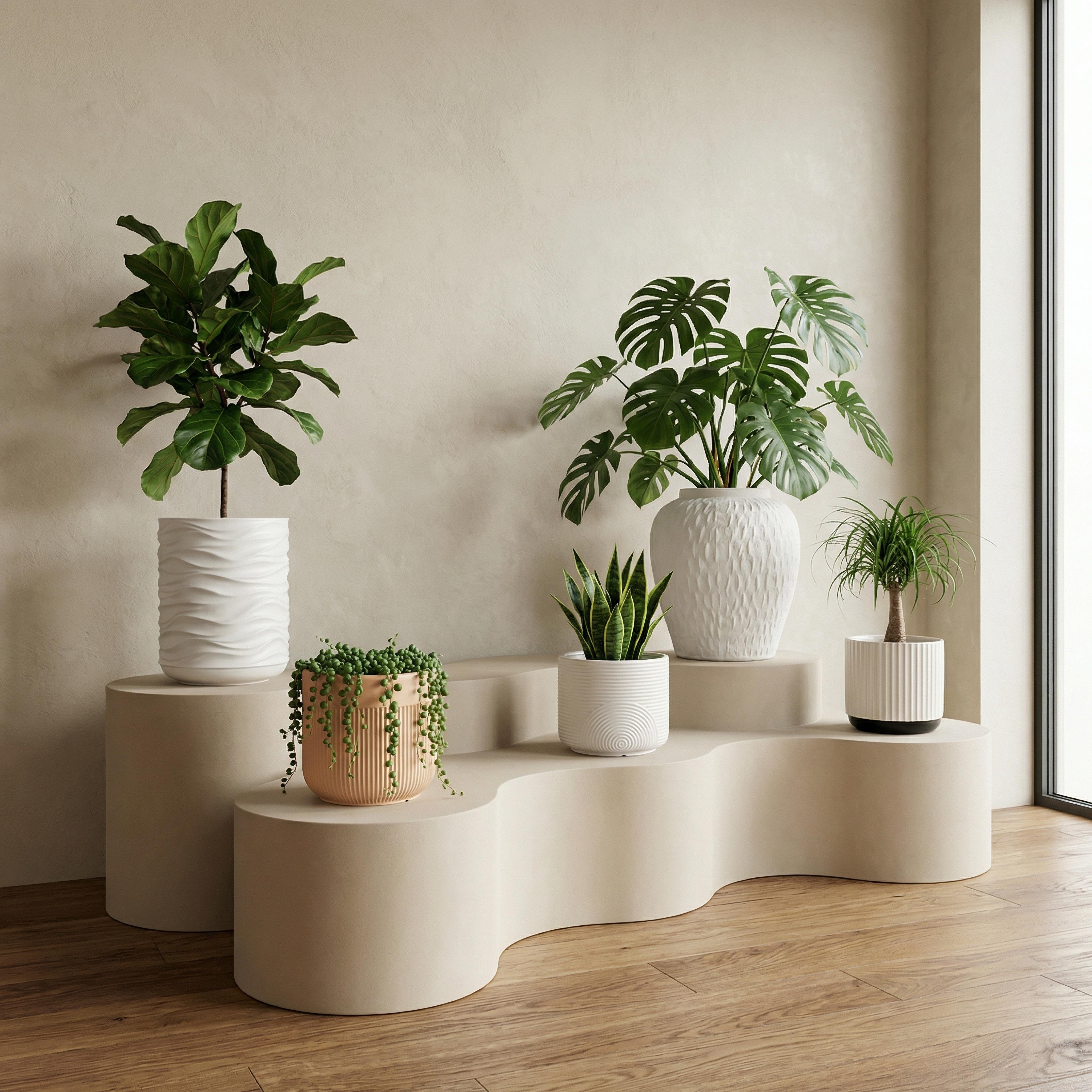 Opaline Vogish Decorative Ceramic Planter - 20x20x20 cm-hbxhomeware-hbxdecorandfurnishings-image-4