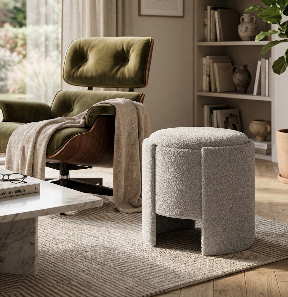 Vault Fabric Ottoman with Storage-hbxlivingroom-sofasandarmchairs-ottomansandfootstools-image-1