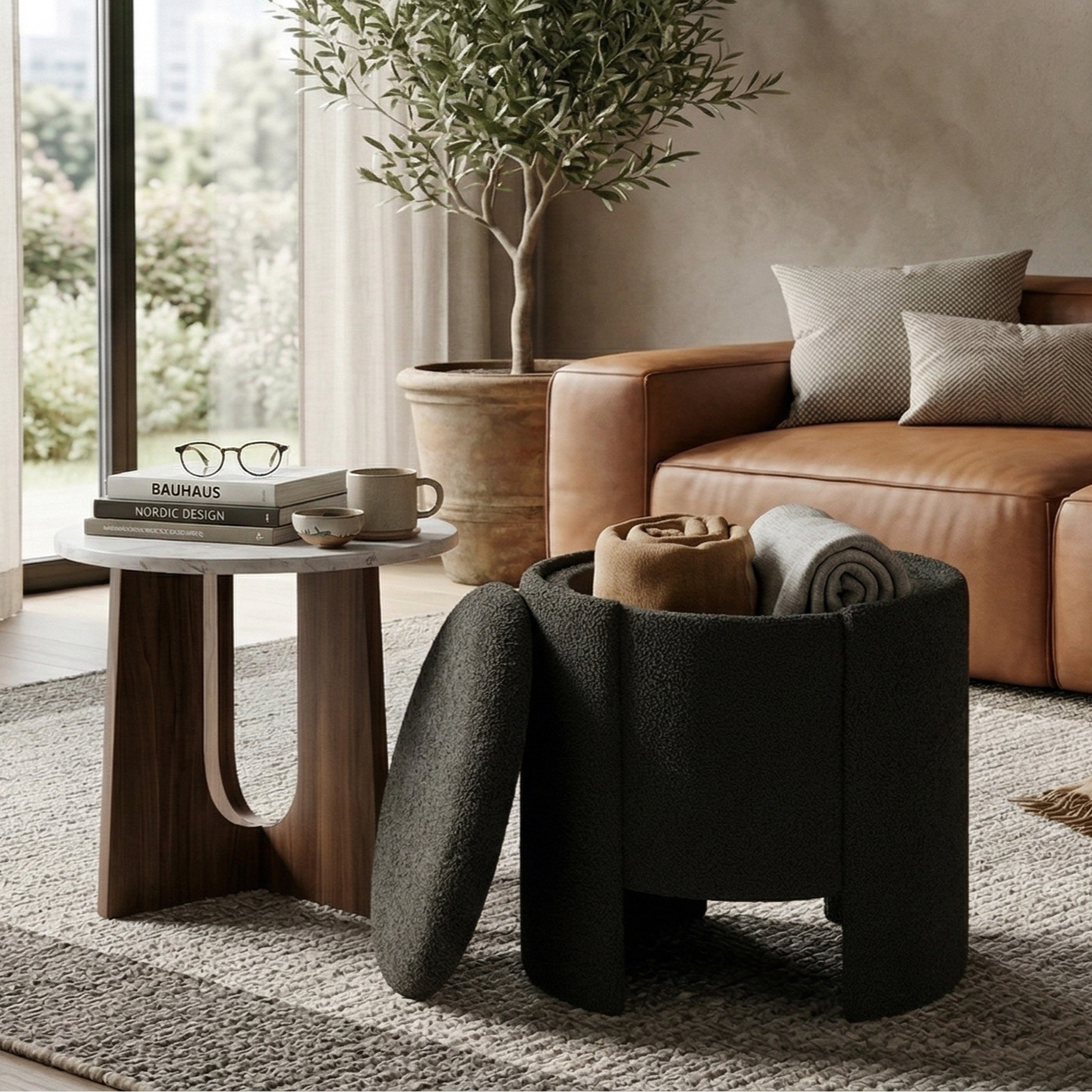 Vault Fabric Ottoman with Storage-hbxlivingroom-sofasandarmchairs-ottomansandfootstools-image-2