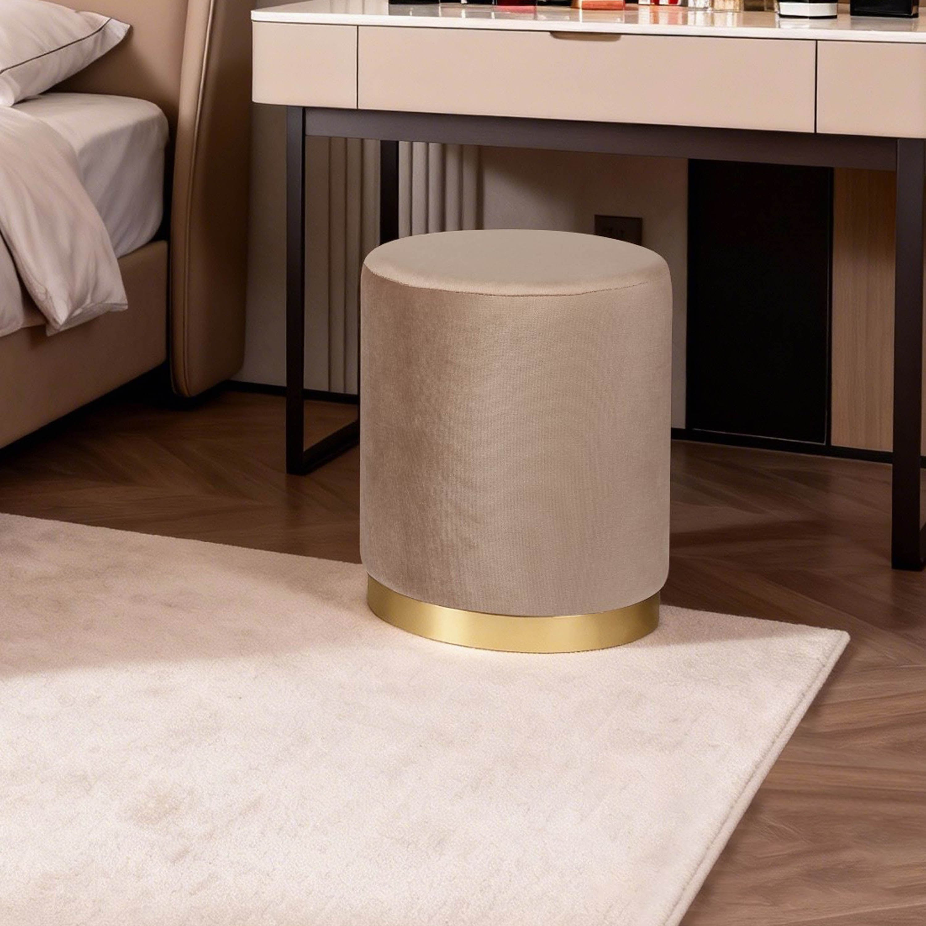 Kiva Fabric Round Ottoman-hbxlivingroom-sofasandarmchairs-ottomansandfootstools-image-1
