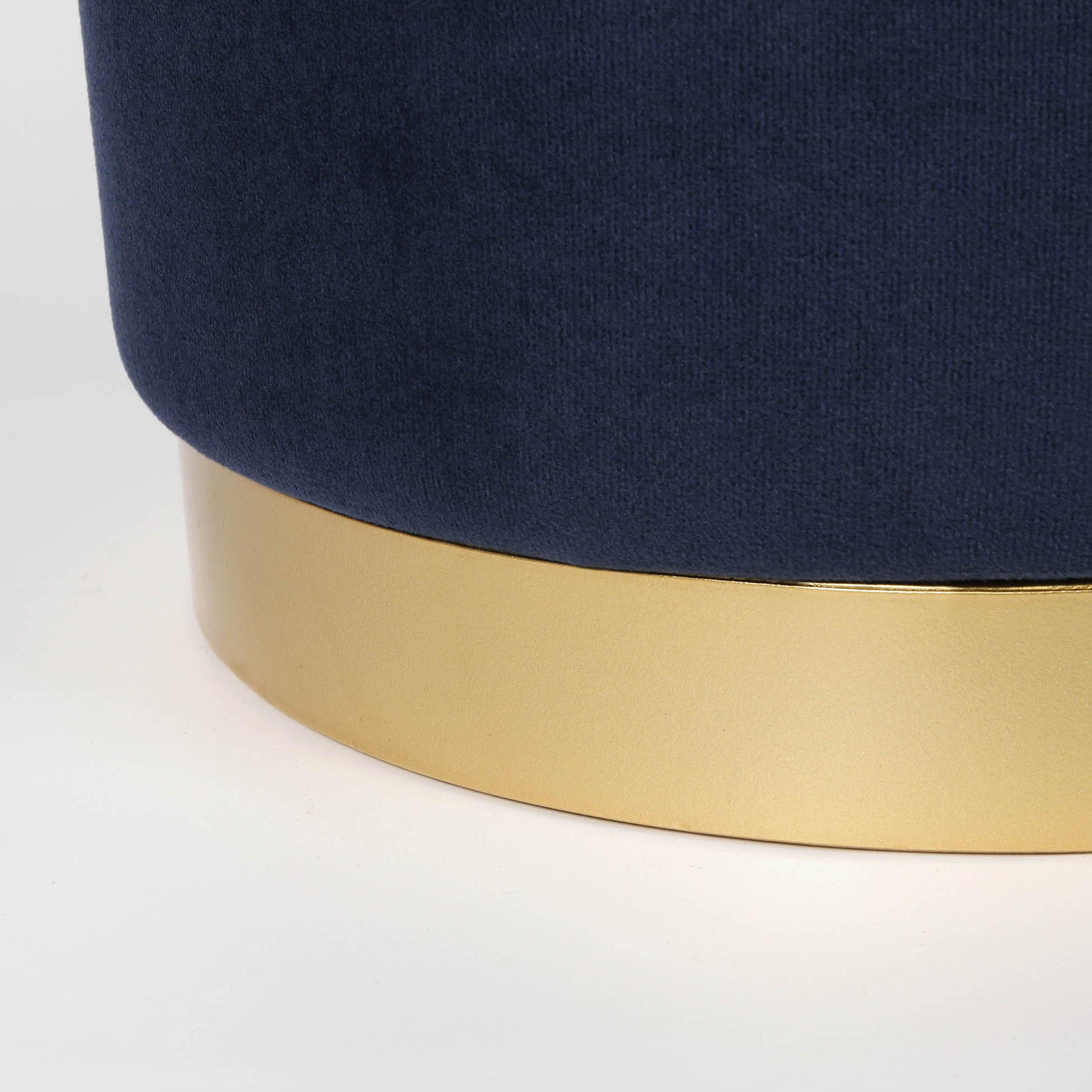 Kiva Velvet Fabric Round Ottoman-hbxlivingroom-sofasandarmchairs-ottomansandfootstools-image-4