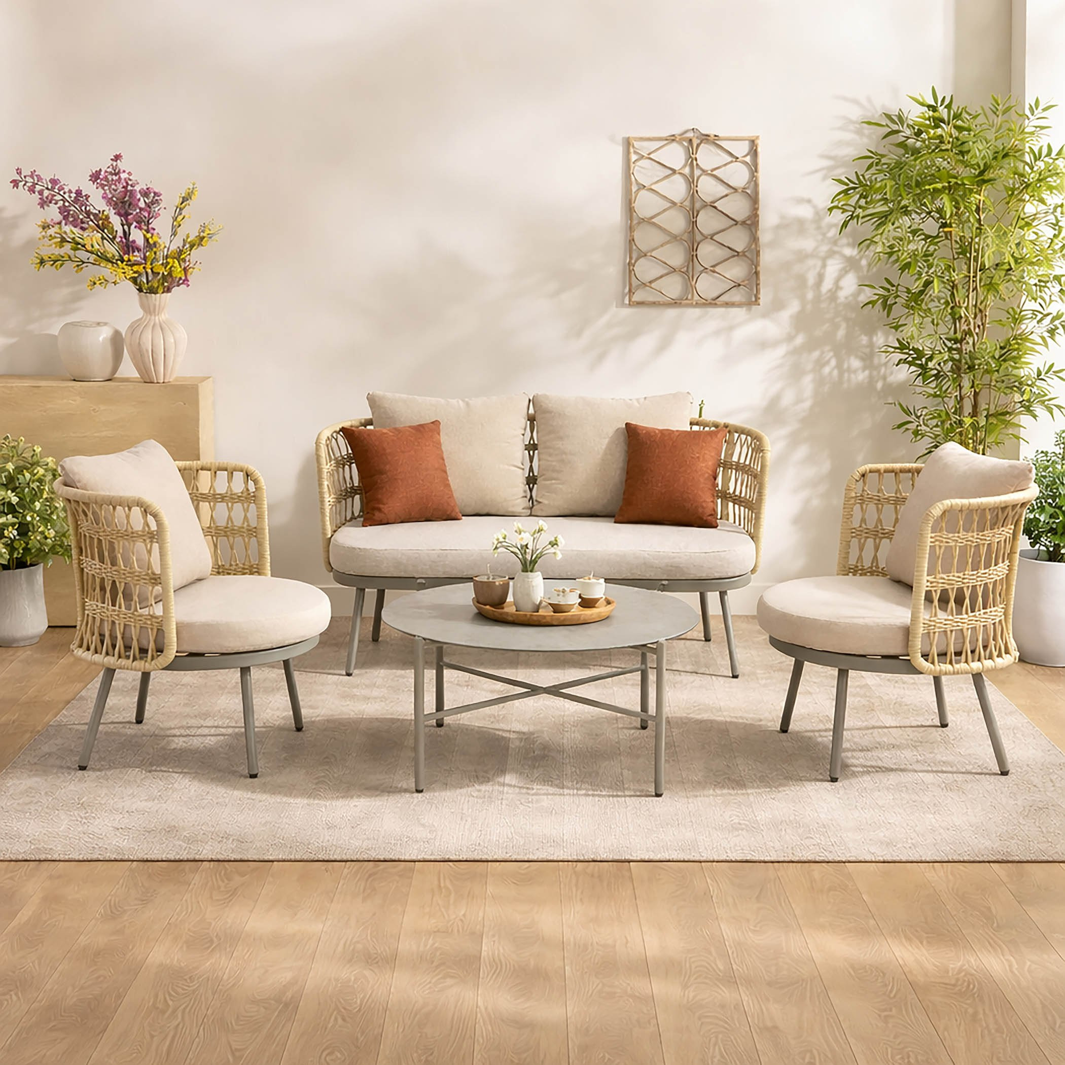 Vera Attica 4-Seater Outdoor Sofa Set with Coffee Table and Cushions-hbxoutdoor-hbxoutdoorfurniture-sofasets-image-1