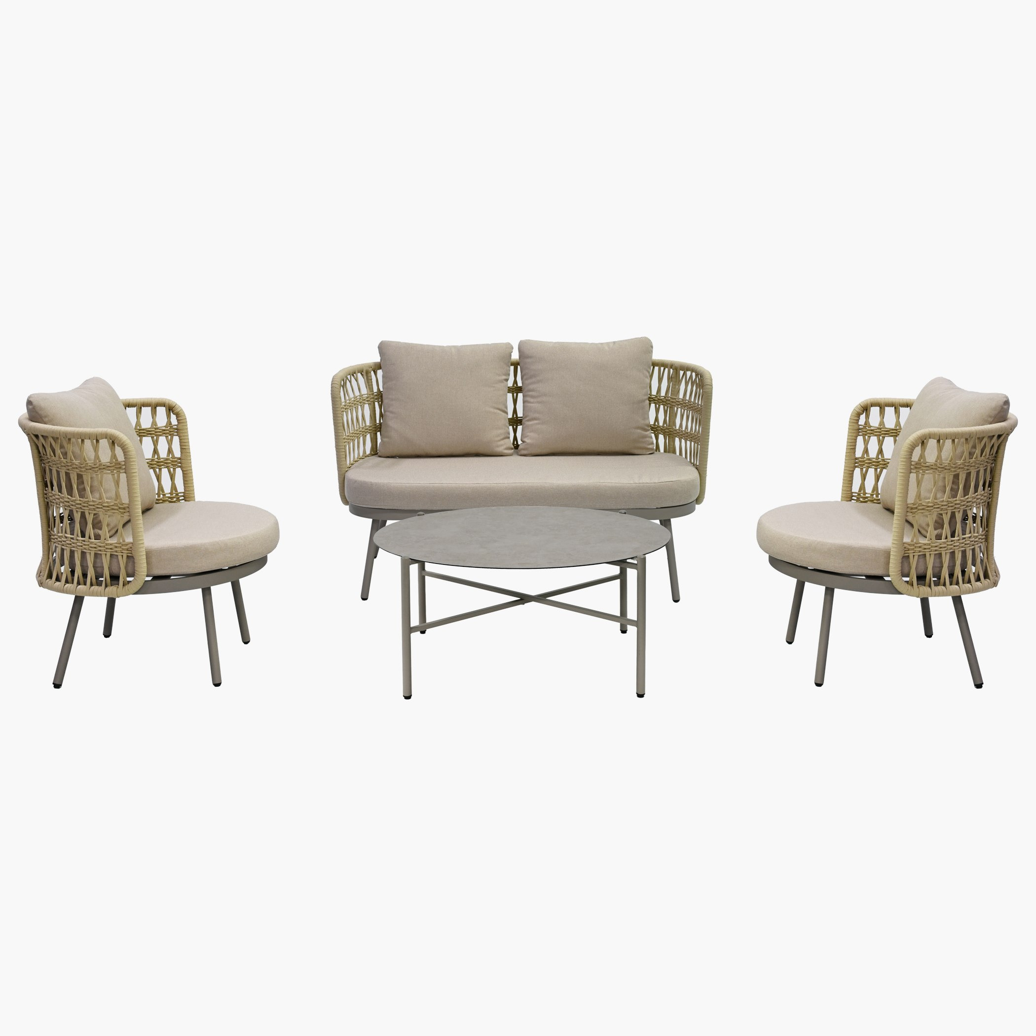 Vera Attica 4-Seater Outdoor Sofa Set with Coffee Table and Cushions-hbxoutdoor-hbxoutdoorfurniture-sofasets-image-2