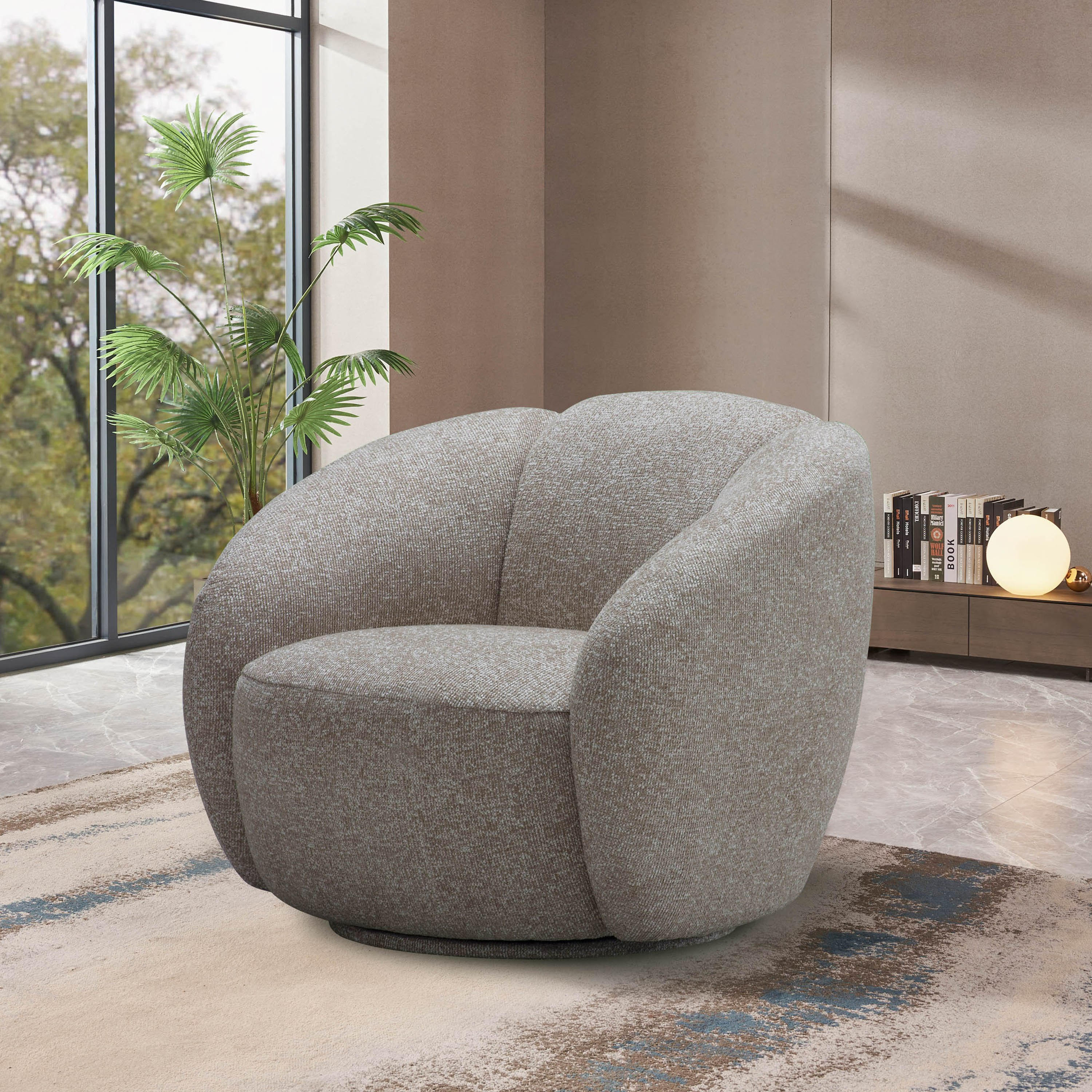 Orris Fabric Swivel Accent Chair-hbxlivingroom-sofasandarmchairs-easychairs-image-1