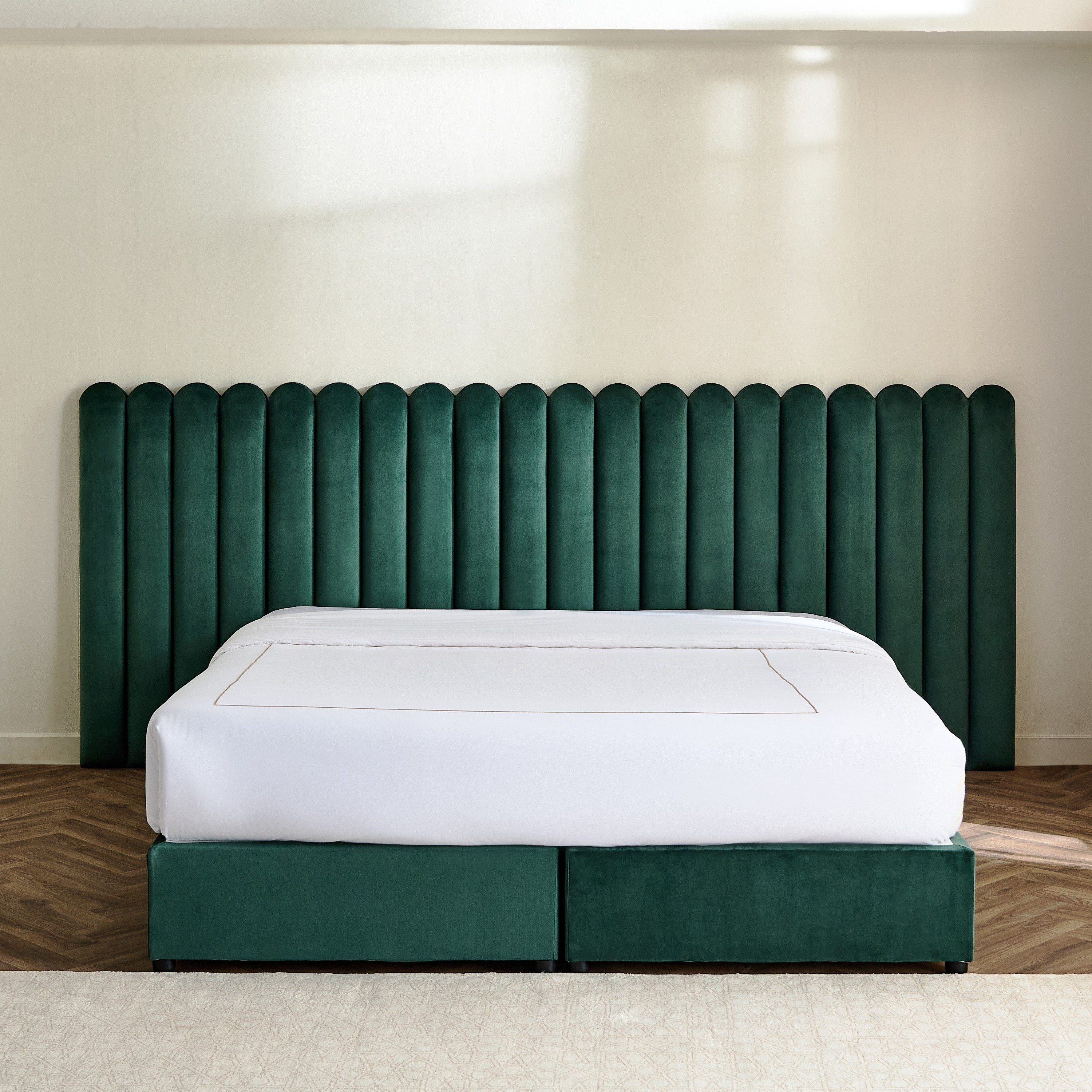 Curvy Brooks Extended Headboard King Upholstered Bed - 180x200 cm-PROMO_HB_UAE_HBX10_250526-image-2