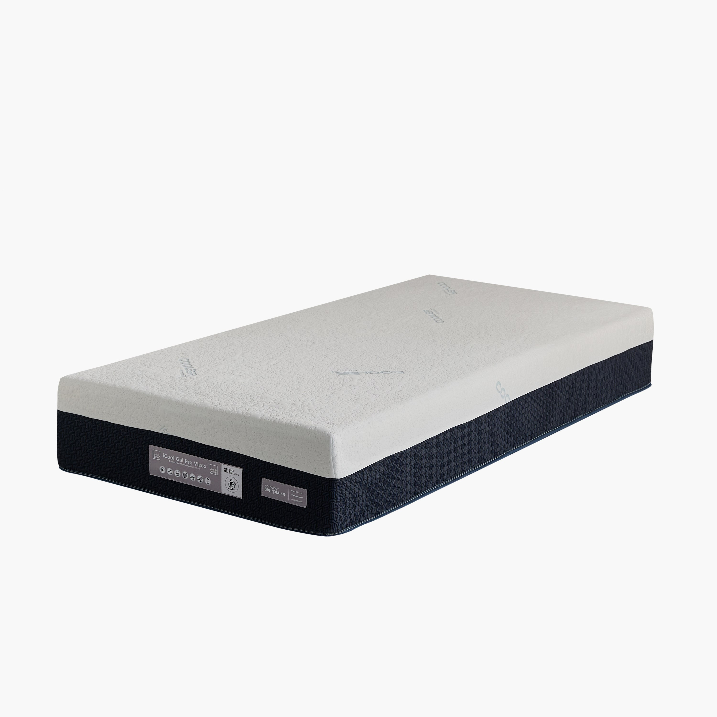 iSleep Luxe iCool Gel Pro Visco Memory Foam Medium Soft Pocket Spring Mattress - 90x200x25 cm-hbxfurniture-bedroom-mattresses-single-image-9