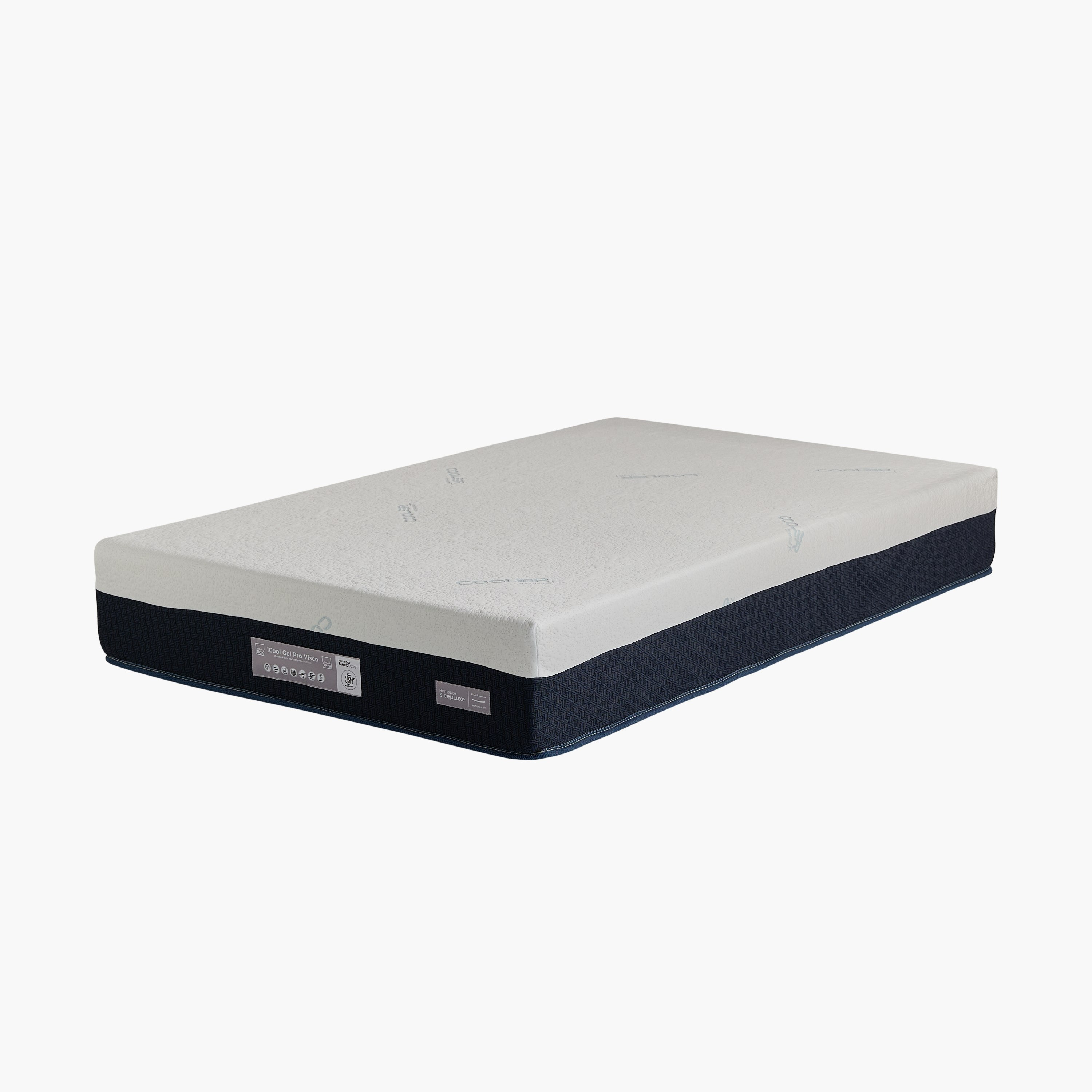 iSleep Luxe iCool Gel Pro Visco Memory Foam Medium Soft Pocket Spring Queen Mattress - 140x200x25 cm-hbxbedroom-mattresses-queen-image-11