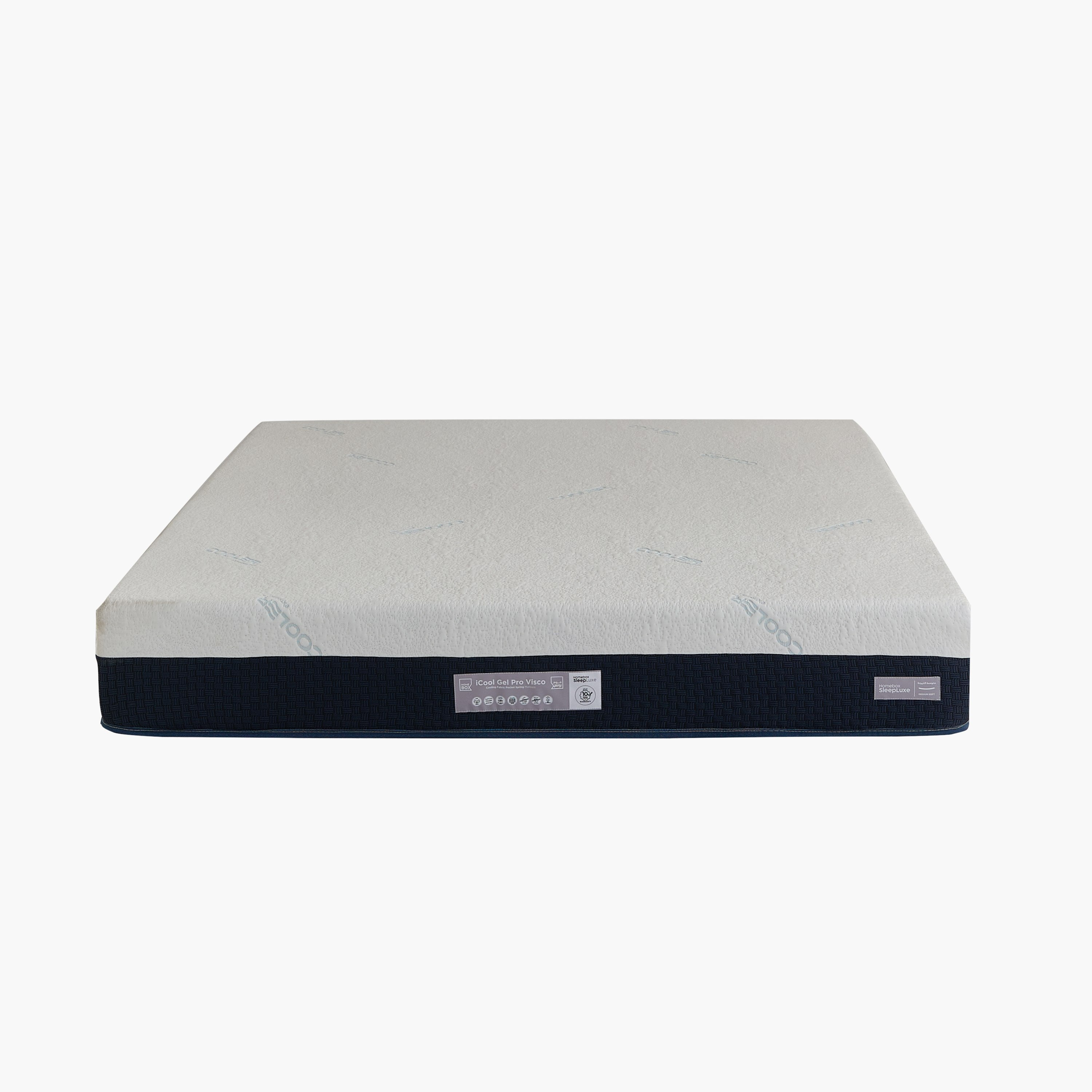 iSleep Luxe iCool Gel Pro Visco Memory Foam Medium Soft Pocket Spring King Mattress - 180x200x25 cm-hbxfurniture-mattresses-king-image-11