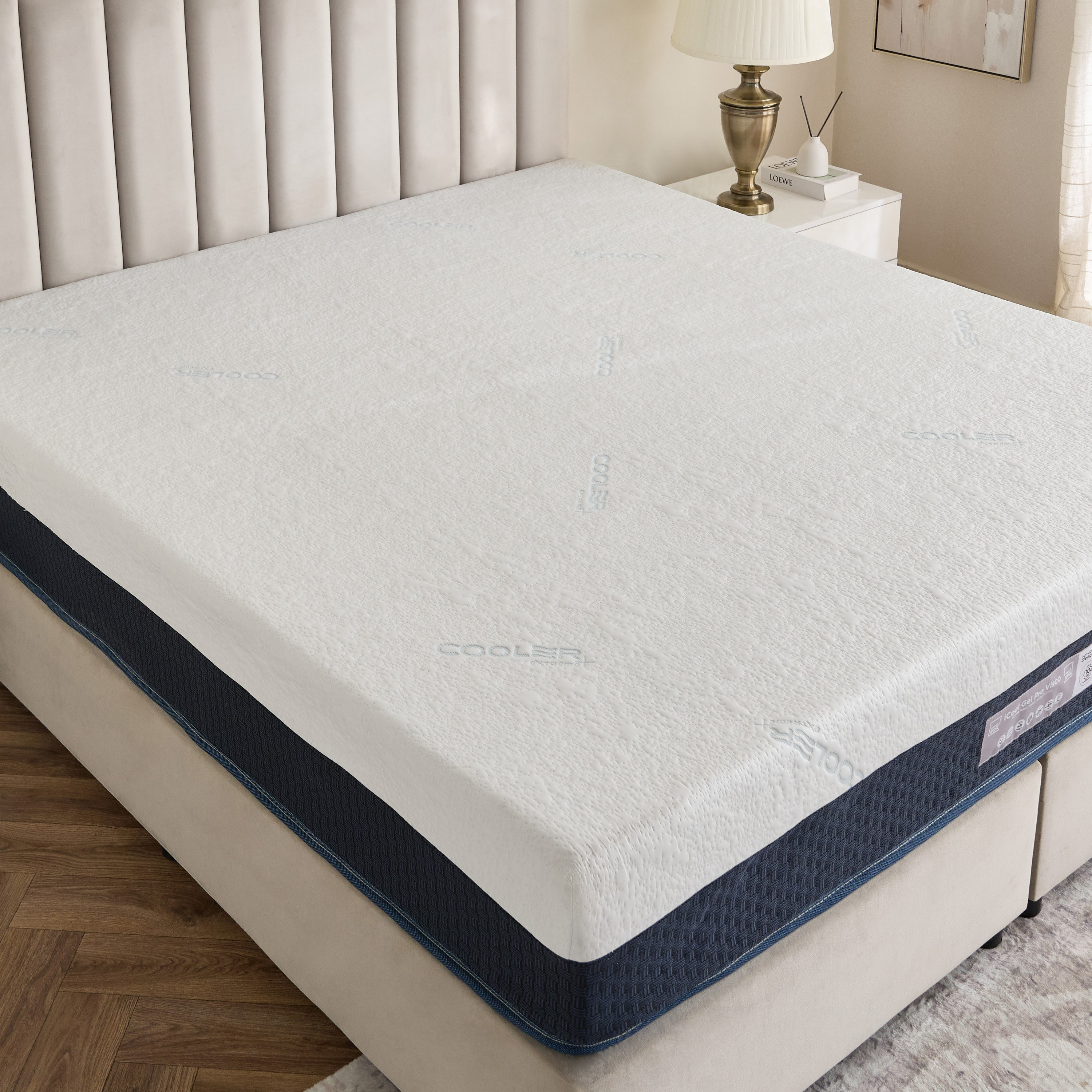 iSleep Luxe iCool Gel Pro Visco Memory Foam Medium Soft Pocket Spring King Mattress - 180x200x25 cm-hbxfurniture-mattresses-king-image-3