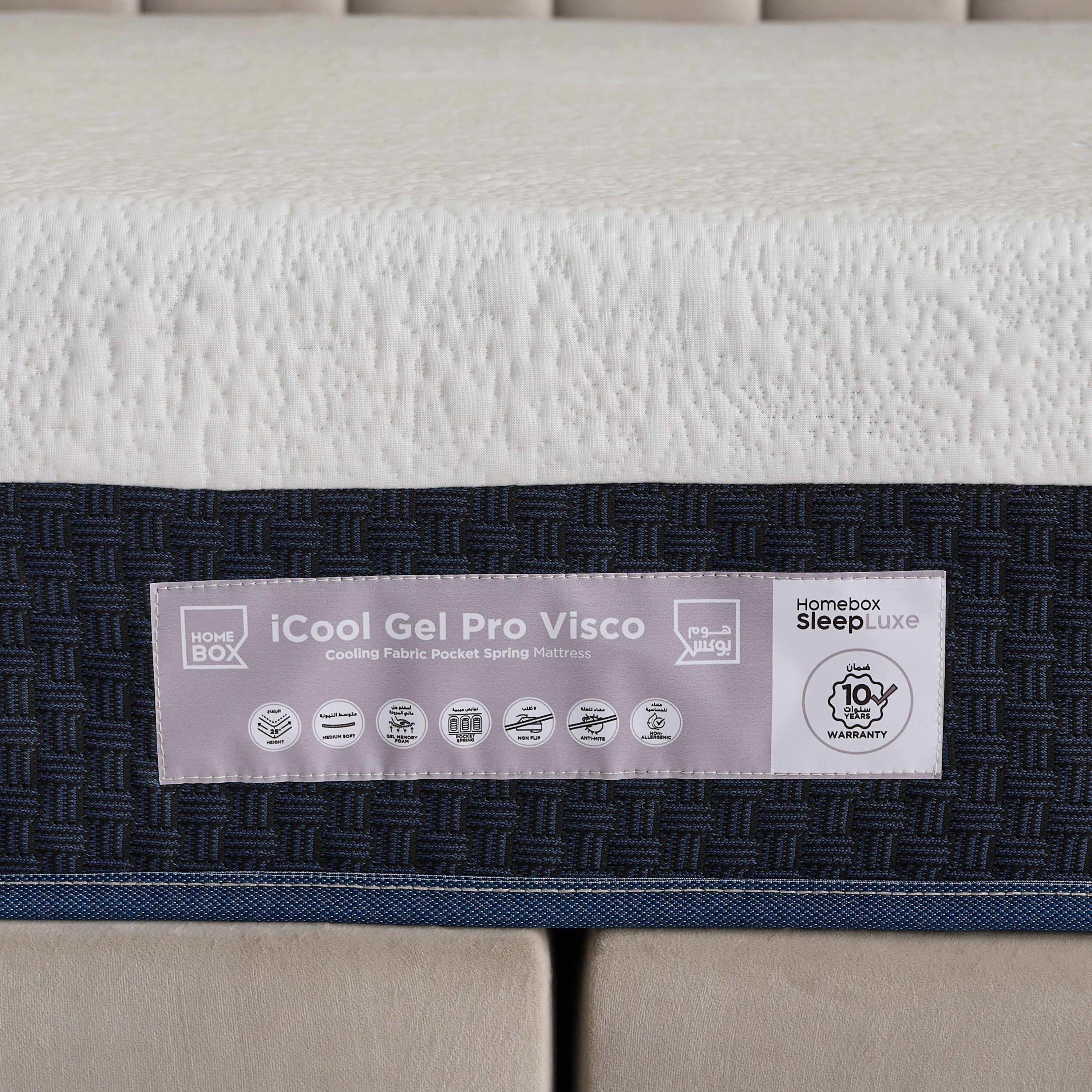 iSleepLuxe iCoolGel Pro Visco Memory Foam Medium Soft Pocket Spring Super King Mattress-200x200x25cm-hbxfurniture-mattresses-superking-image-11