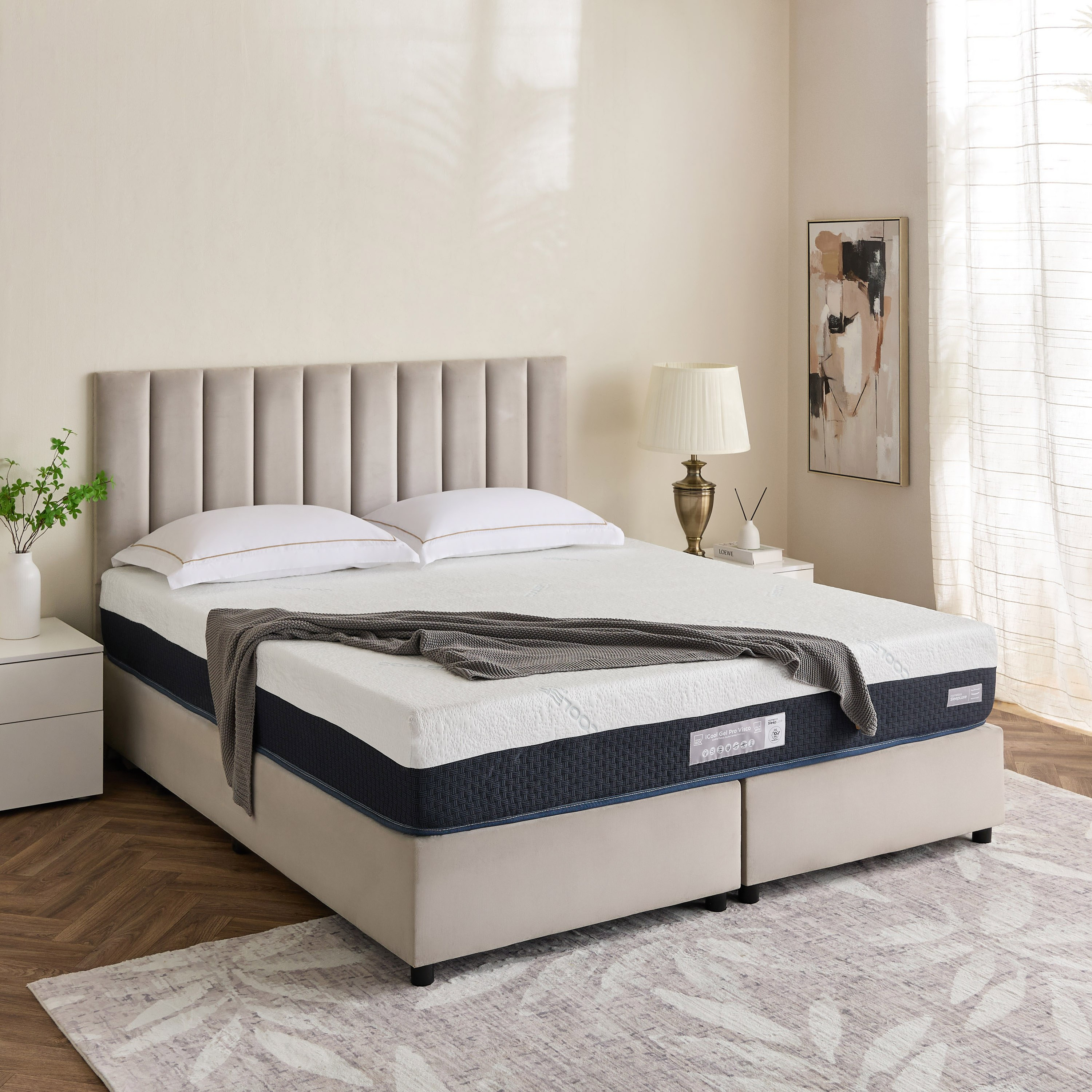 iSleepLuxe iCoolGel Pro Visco Memory Foam Medium Soft Pocket Spring Super King Mattress-200x200x25cm-hbxfurniture-mattresses-superking-image-12