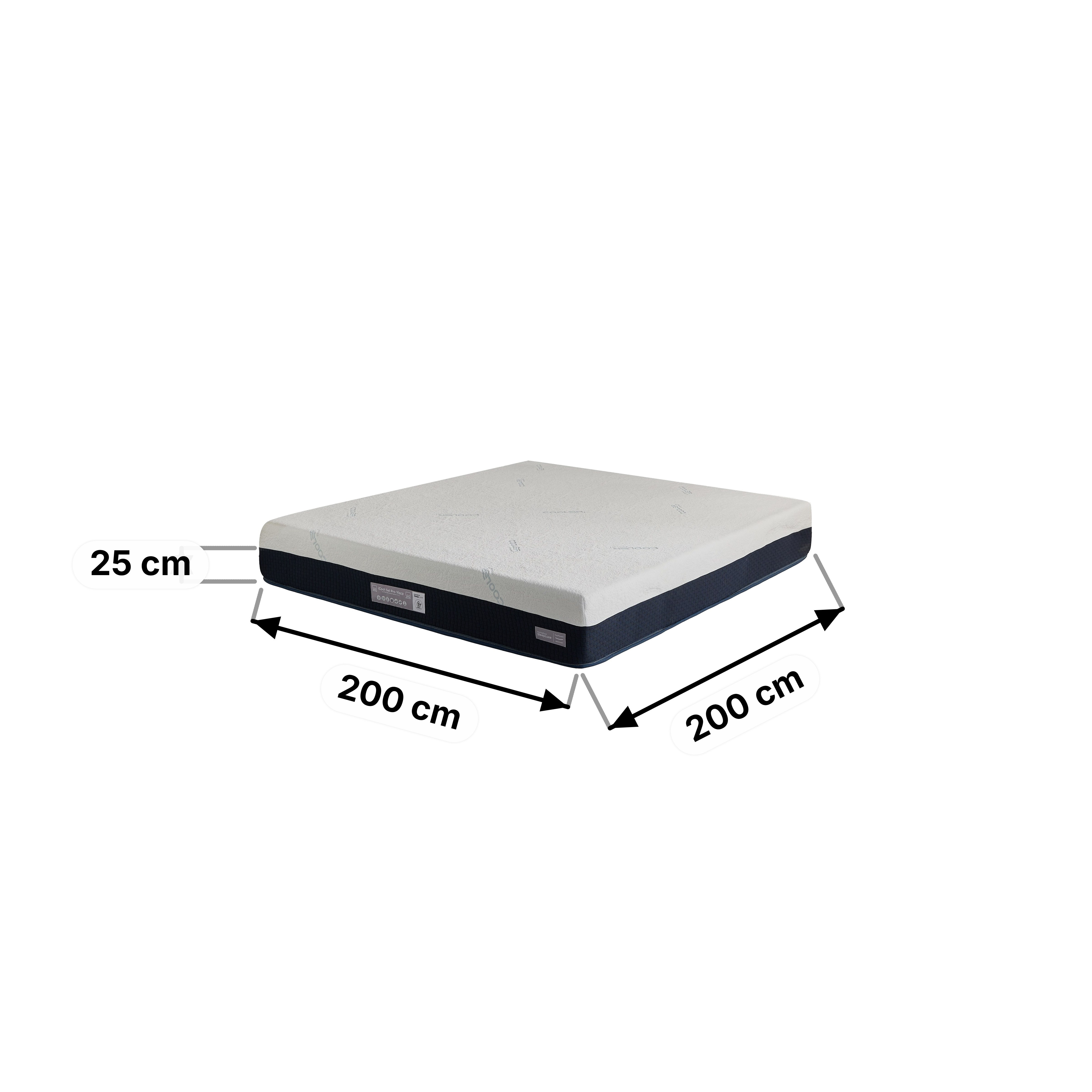 iSleepLuxe iCoolGel Pro Visco Memory Foam Medium Soft Pocket Spring Super King Mattress-200x200x25cm-hbxfurniture-mattresses-superking-image-13