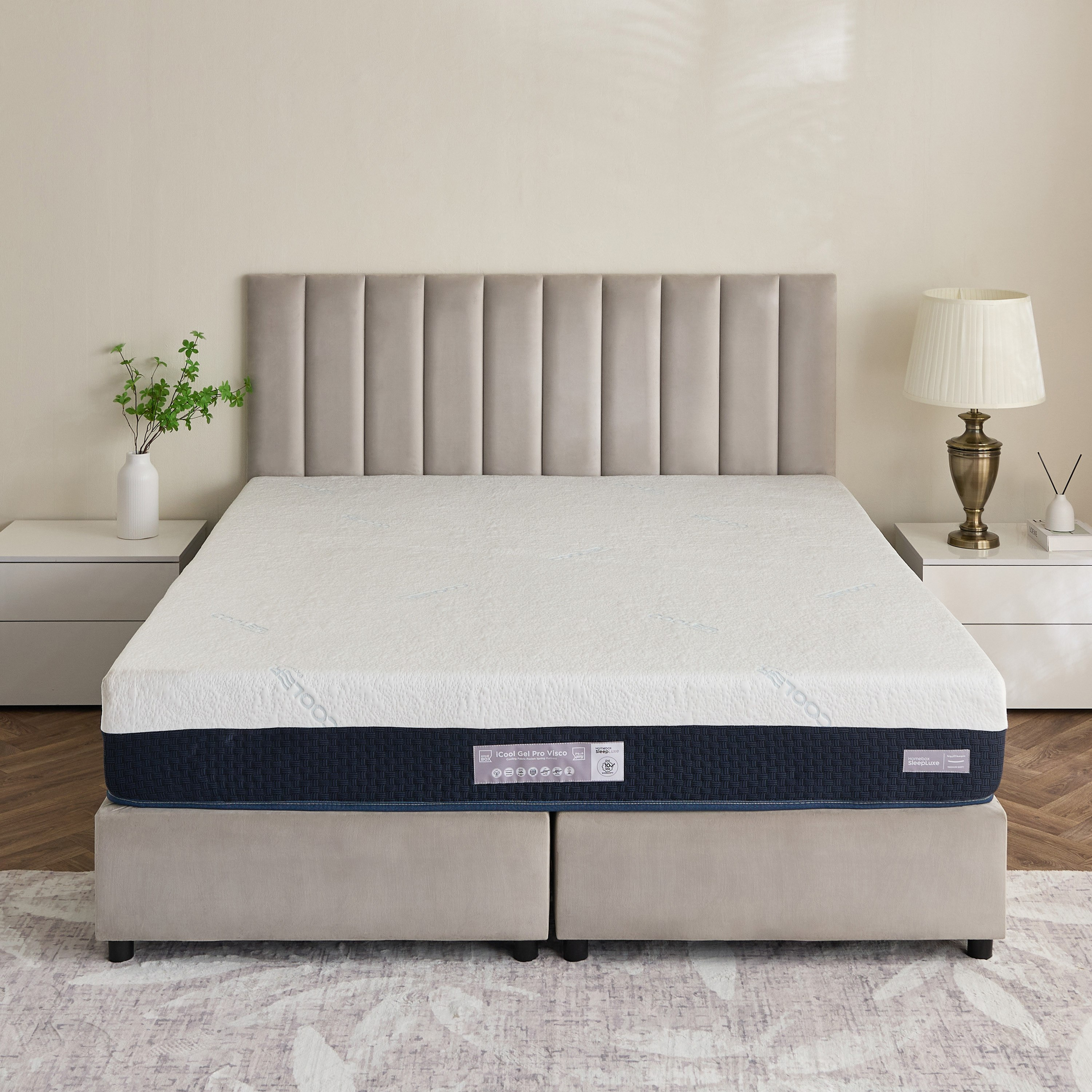 iSleepLuxe iCoolGel Pro Visco Memory Foam Medium Soft Pocket Spring Super King Mattress-200x200x25cm-hbxfurniture-mattresses-superking-image-7