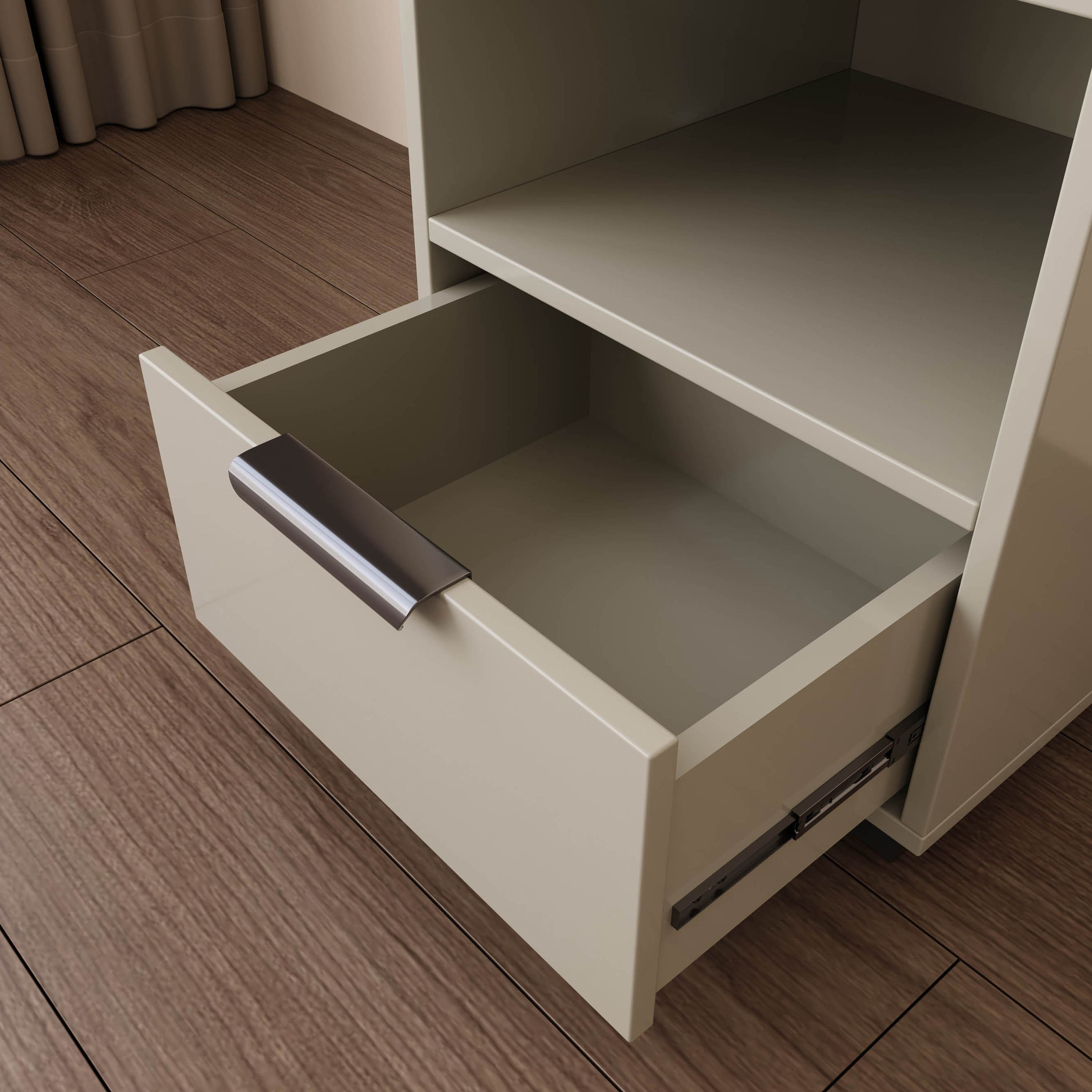 طقم غرفة نوم كينج منجد بسطح حجر ملبد 5 قطع من لينتون - 180x200 سم-hbxbedroom-bedsandbedsets-bedroomsets-king-image-4