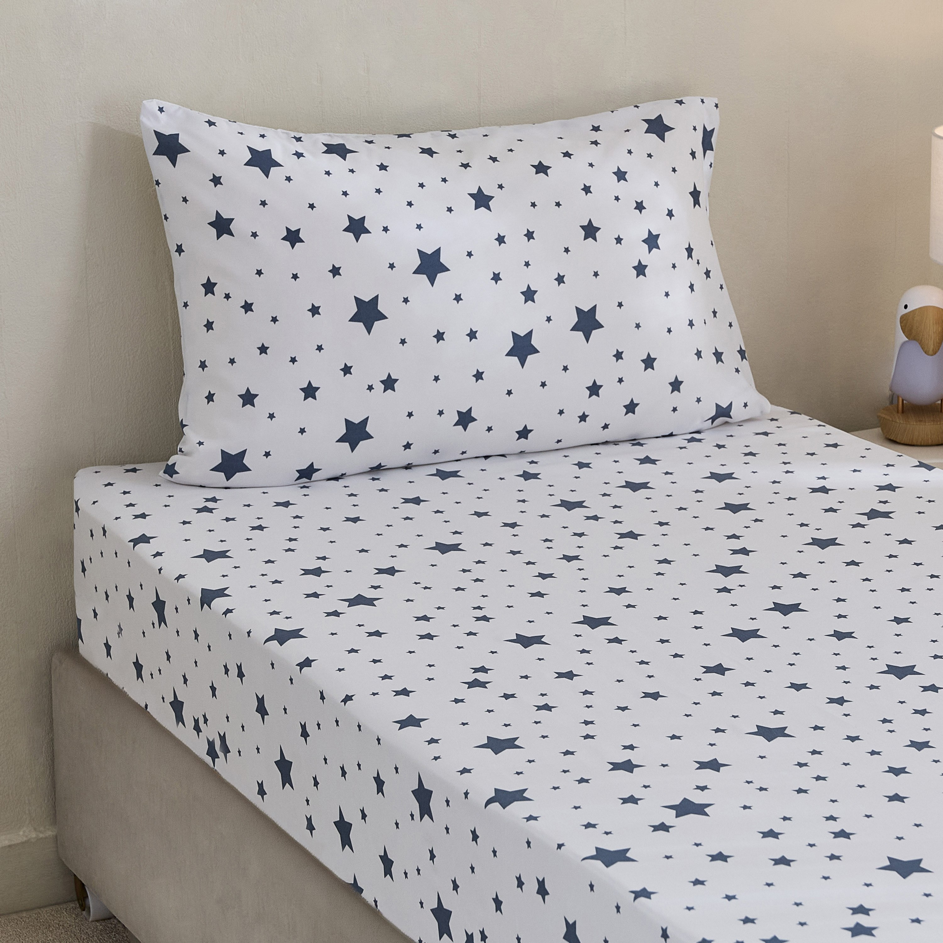 Nora Stera Microfibre Single Flat Sheet with Pillow Cover - 160x240 cm and 50x75 cm-hbxhomeware-hbxbedroom-image-1