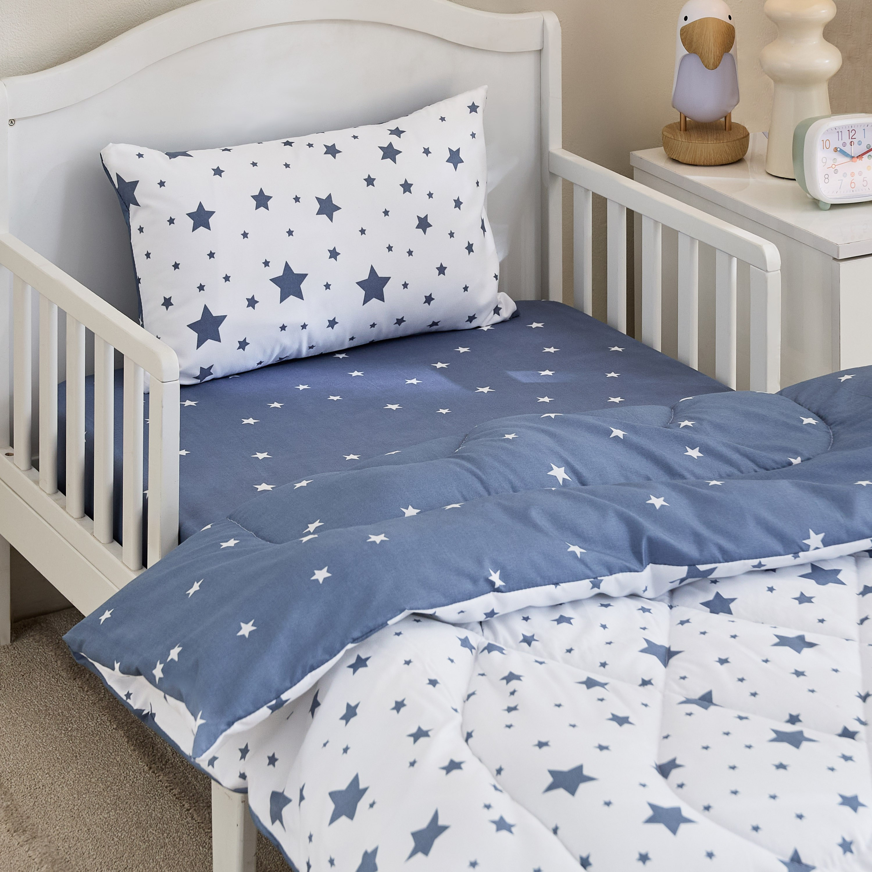 Nora Stera Microfibre Toddler Comforter with Fitted Sheet and Pillowcase - 100x150 cm-hbxhomeware-hbxbedroom-image-1